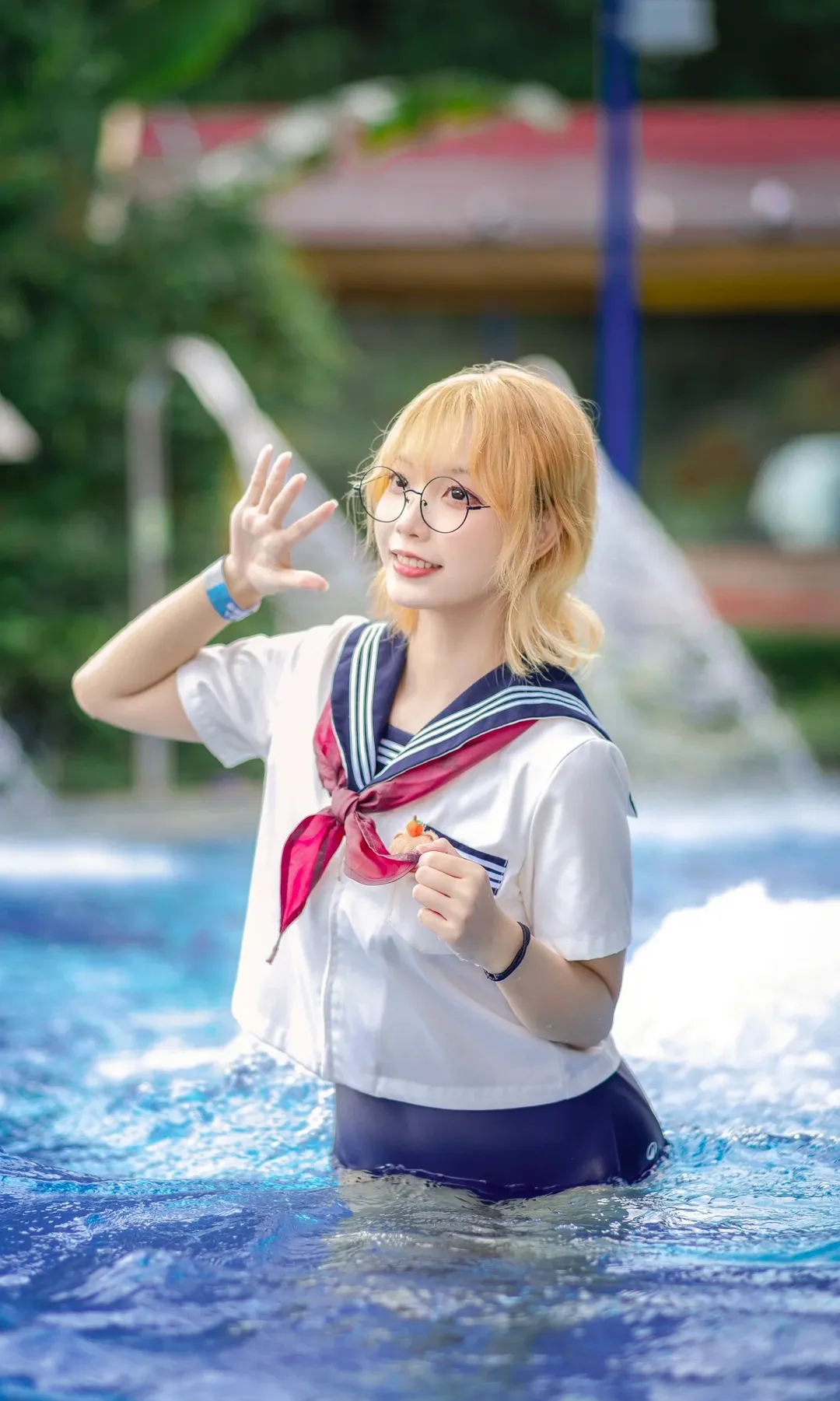 夏日长隆水上乐园：水手服与死库水的清凉玩水体验 - 第 1 张