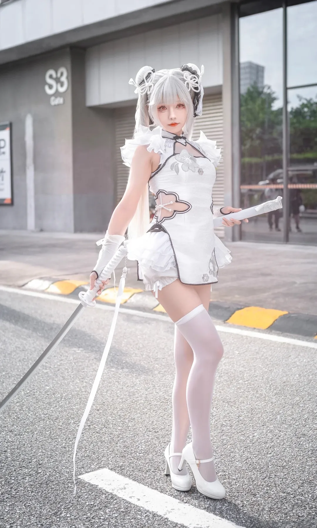 【殷紫萍cos】永劫无间萤火虫漫展返图，来找萍儿切磋一下 - 第 2 张