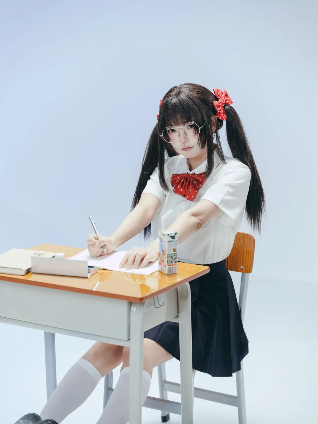 白棚里的JK学妹，一秒回到校园时光 - 第 3 张