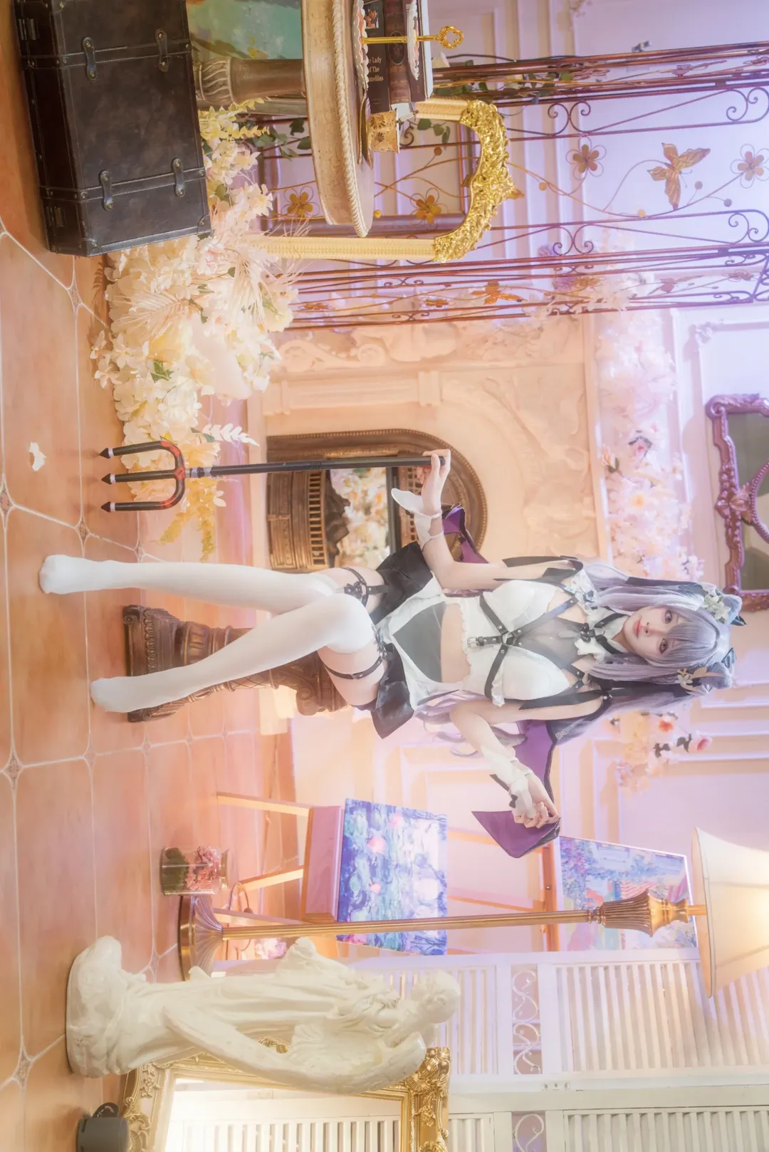 【刻晴cos】原神玉衡星在复古宫廷的奇幻战斗风尝试 - 第 5 张