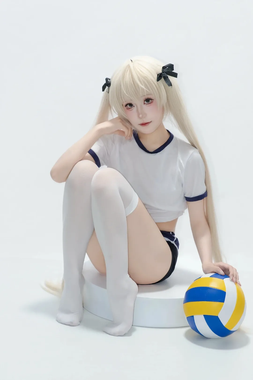 【春日野穹cos】白棚排球体操服与双马尾的日常记录 - 第 1 张