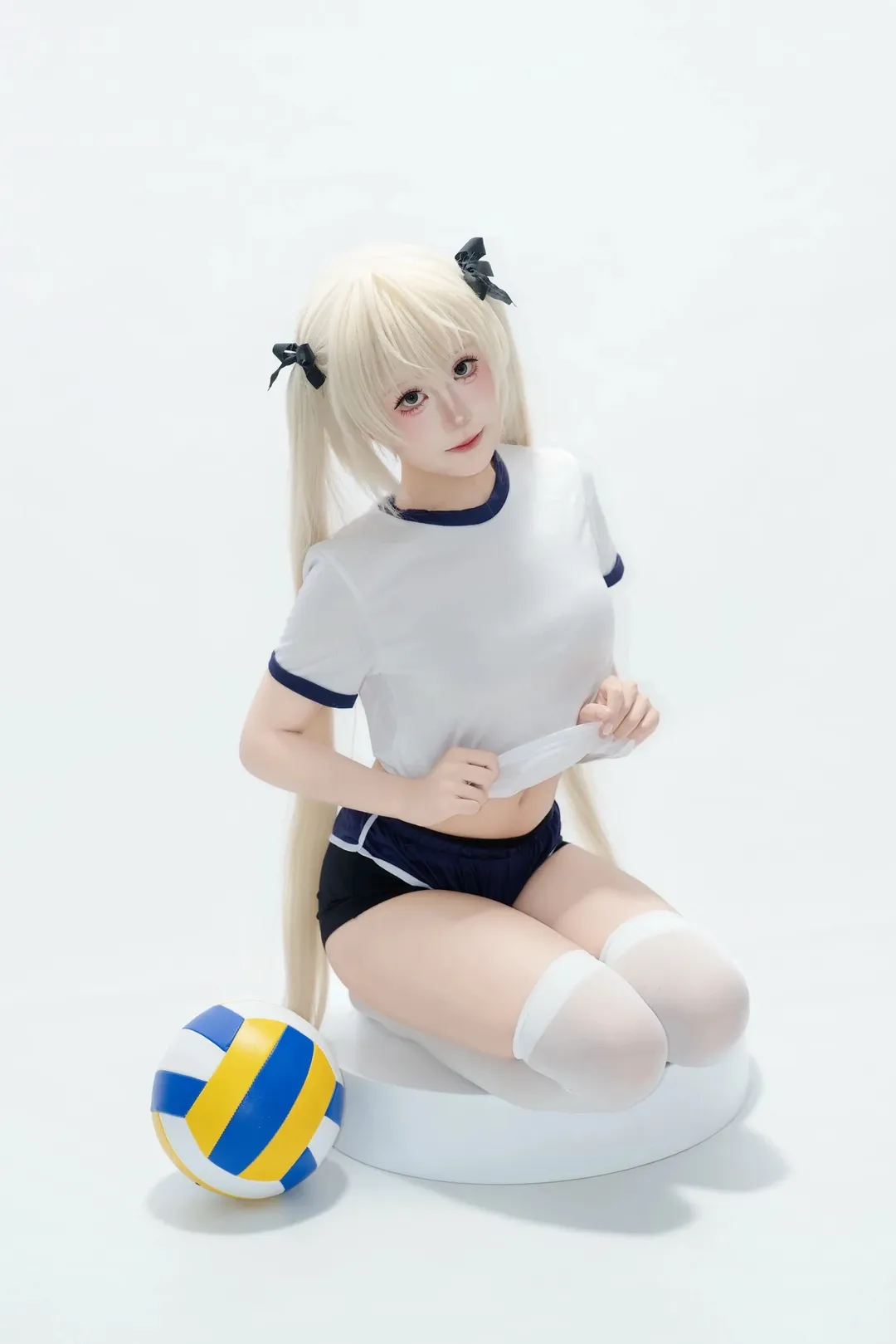 【春日野穹cos】白棚排球体操服与双马尾的日常记录 - 第 3 张