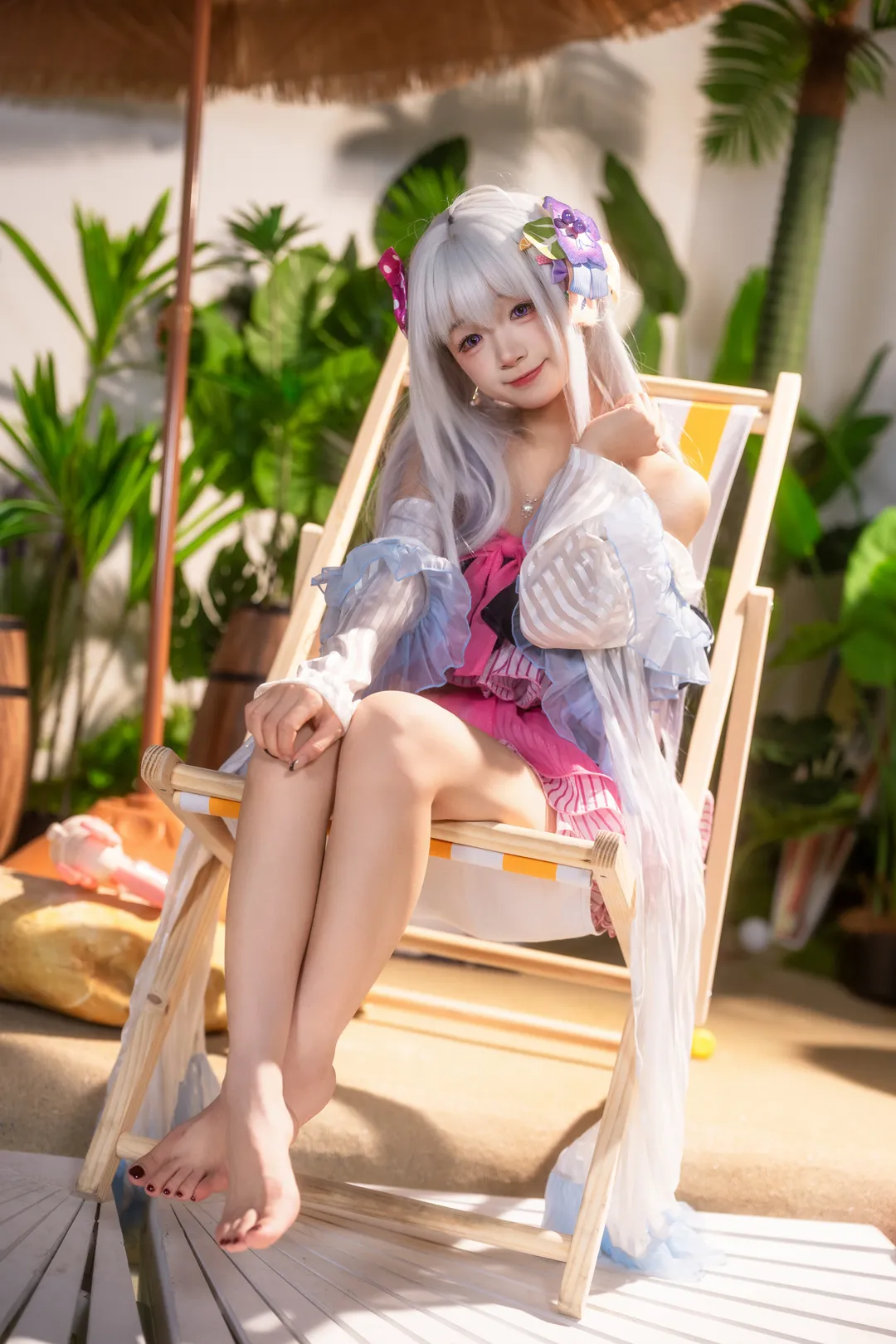 【白洲梓cos】蔚蓝档案水着少女的夏日浪漫 - 第 5 张