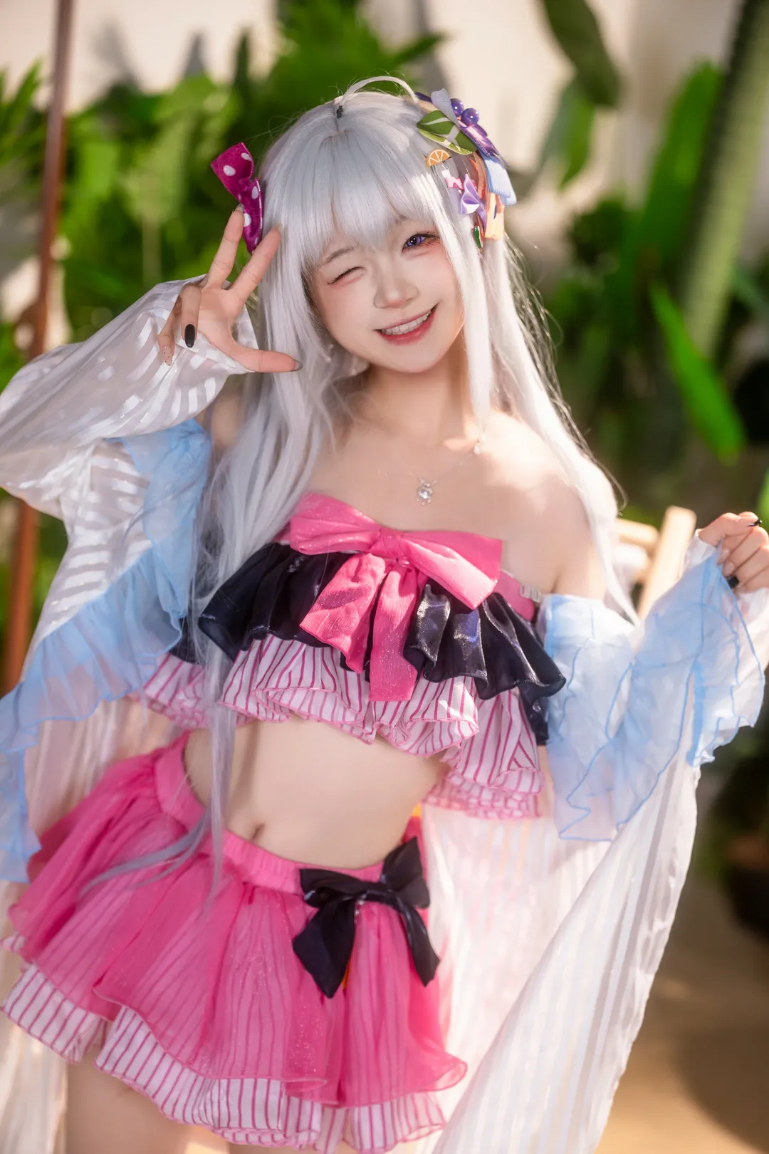 【白洲梓cos】蔚蓝档案水着少女的夏日浪漫 - 第 6 张