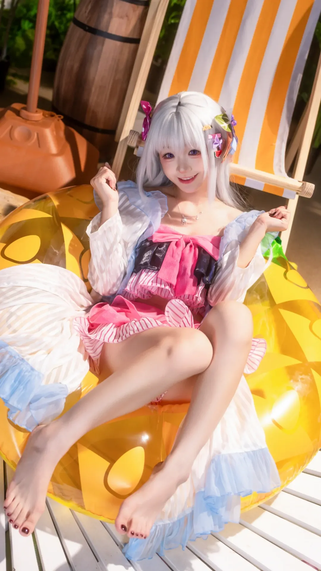 【白洲梓cos】碧蓝档案的夏日泳装清凉记录 - 第 1 张