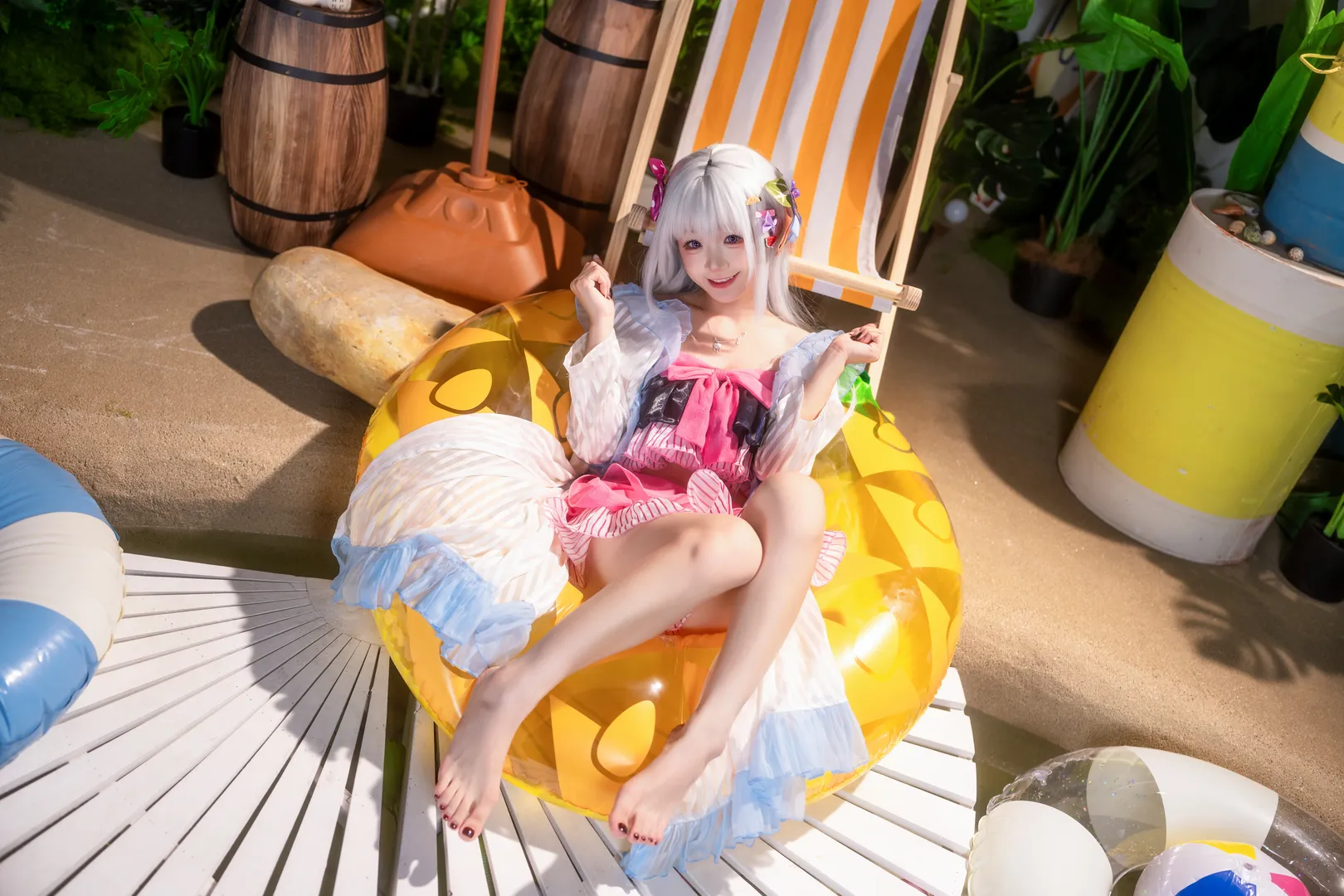 【白洲梓cos】碧蓝档案的夏日泳装清凉记录 - 第 2 张