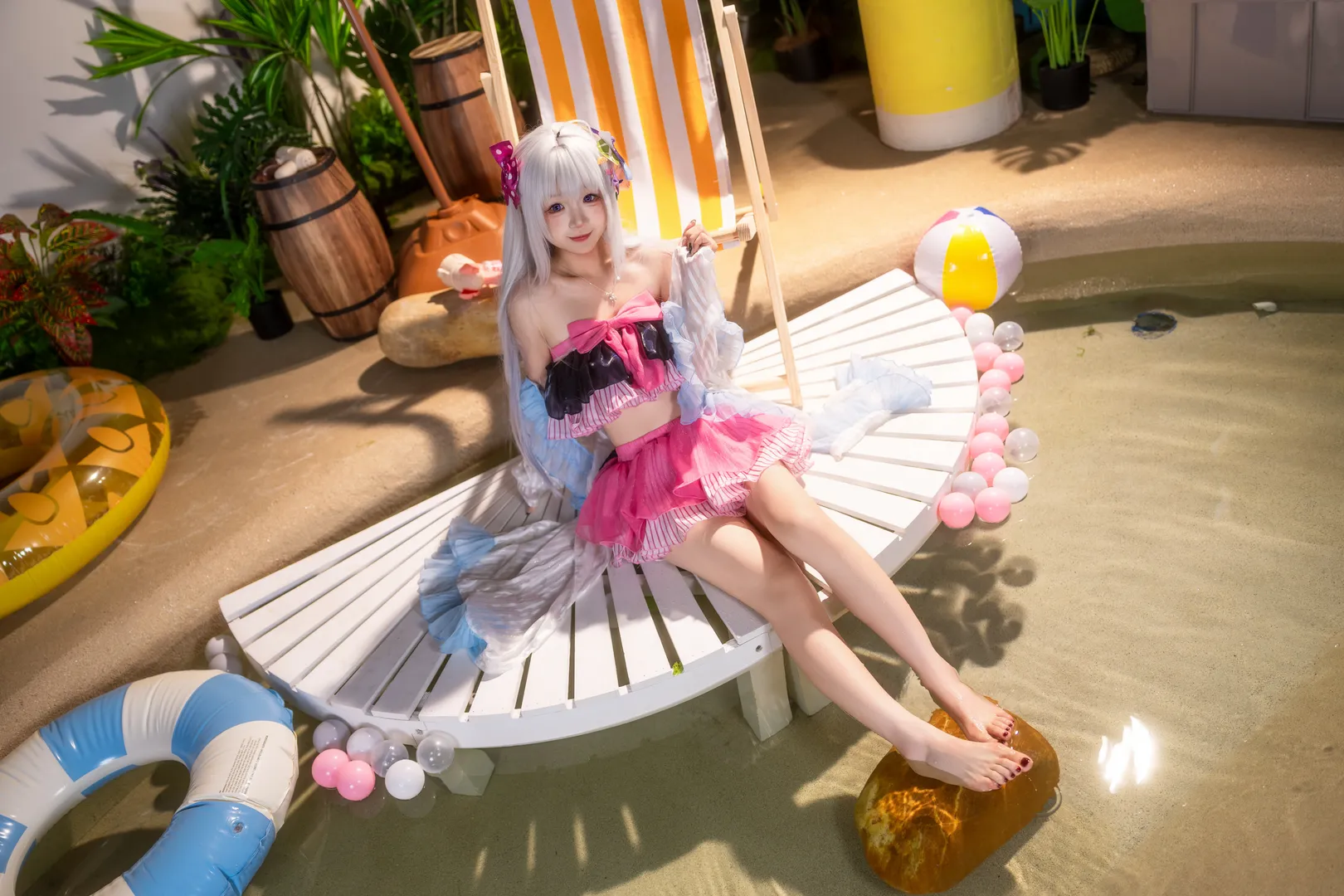 【白洲梓cos】碧蓝档案的夏日泳装清凉记录 - 第 3 张