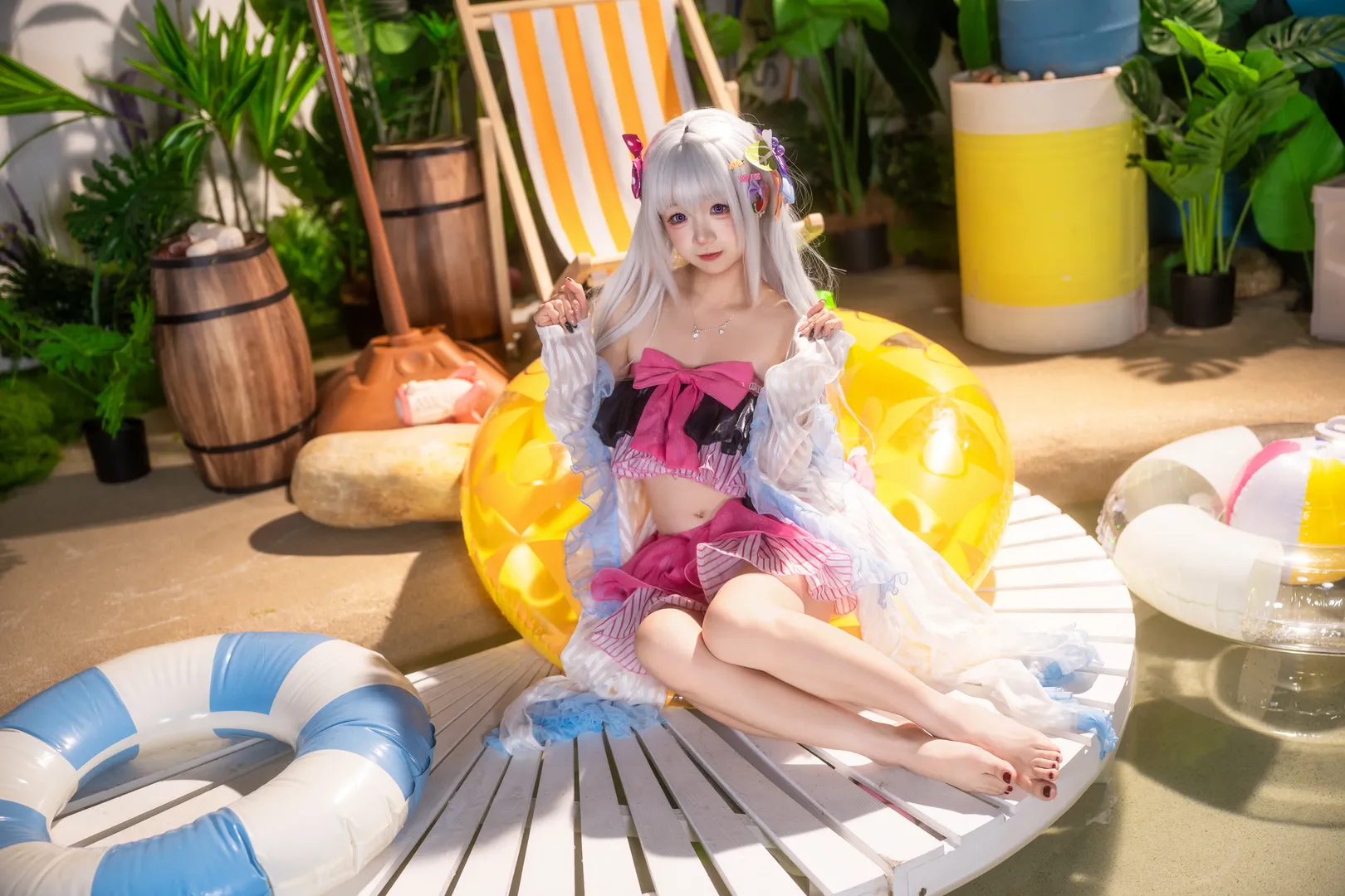 【白洲梓cos】碧蓝档案的夏日泳装清凉记录 - 第 5 张