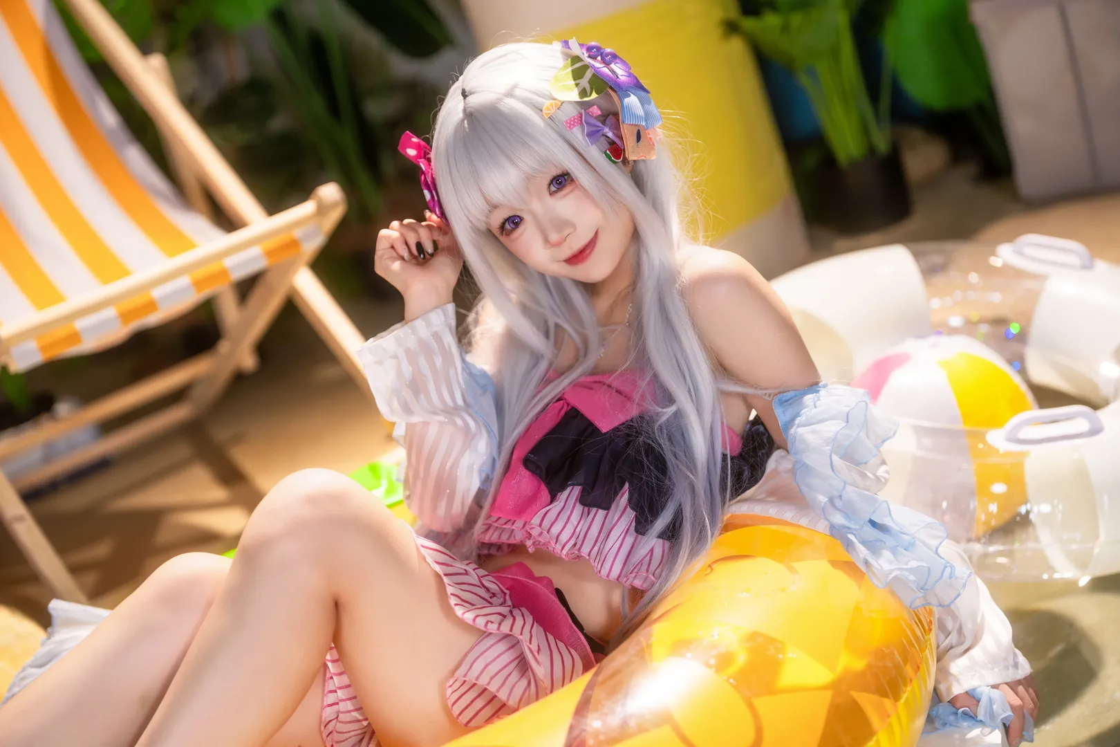 【白洲梓cos】碧蓝档案的夏日泳装清凉记录 - 第 6 张