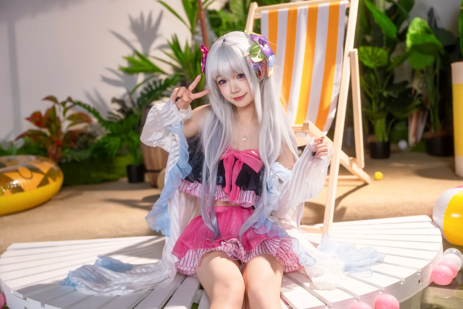 【白洲梓cos】碧蓝档案的夏日泳装清凉记录 - 第 7 张