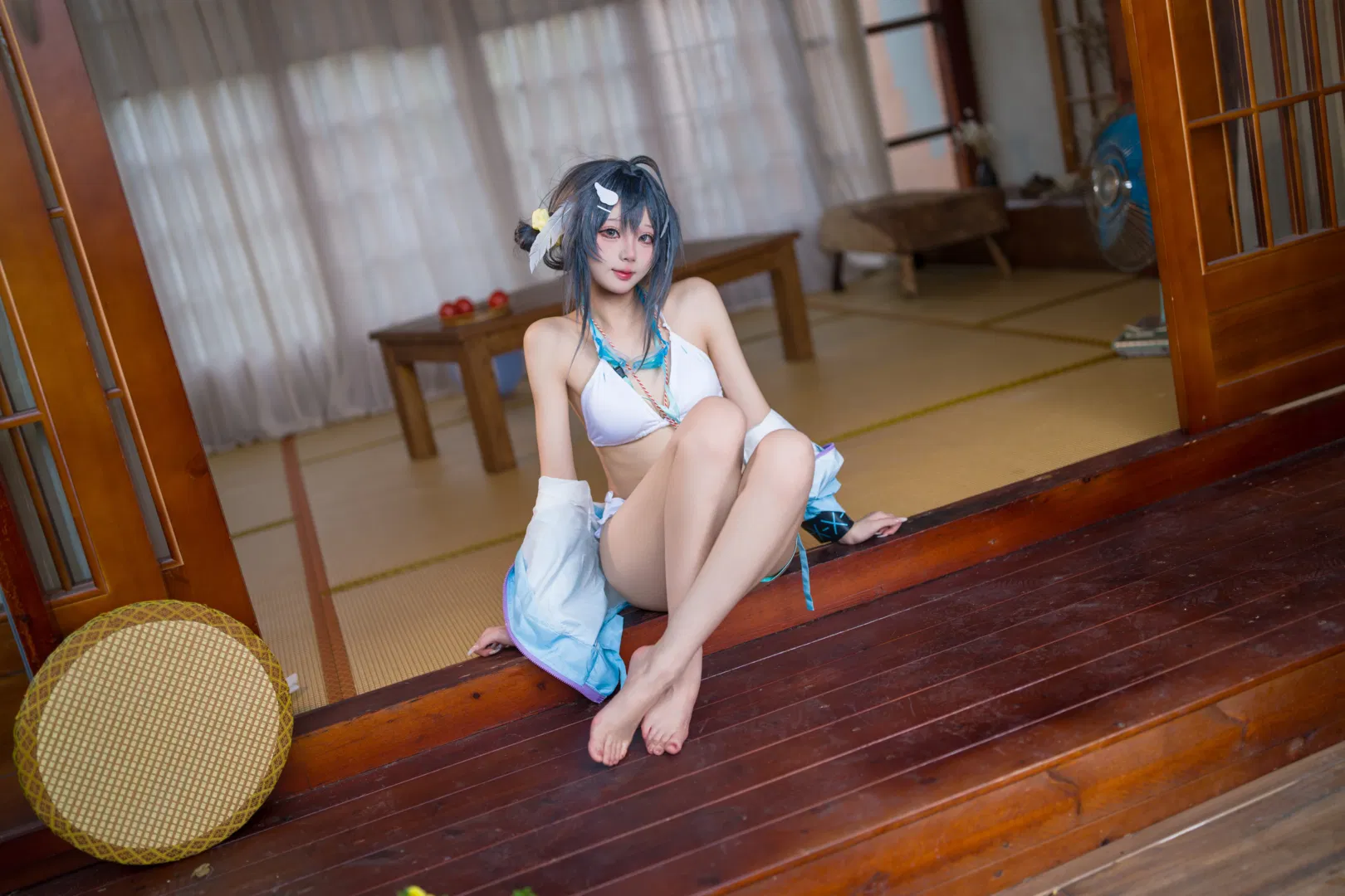 【羽毛笔cos】明日方舟珊瑚海岸的泳装记录 - 第 4 张