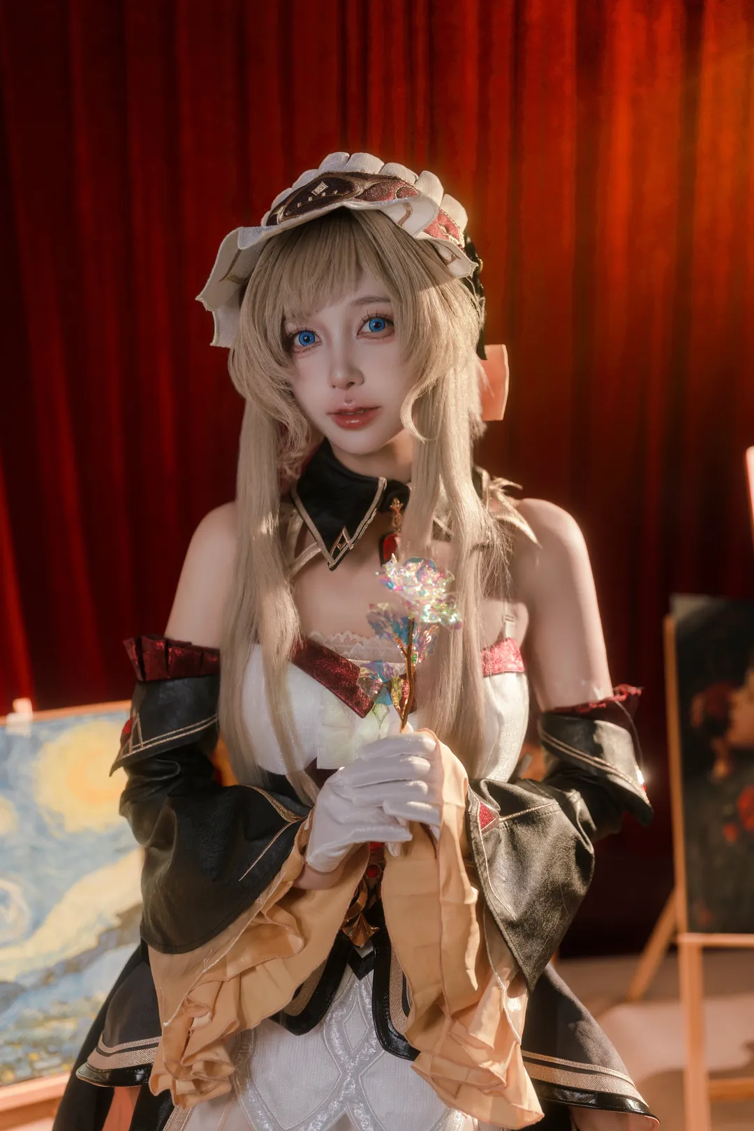 【桑多涅cos】水仙十字的女兒，原神木偶的華麗畫室裝扮 - 第 8 張