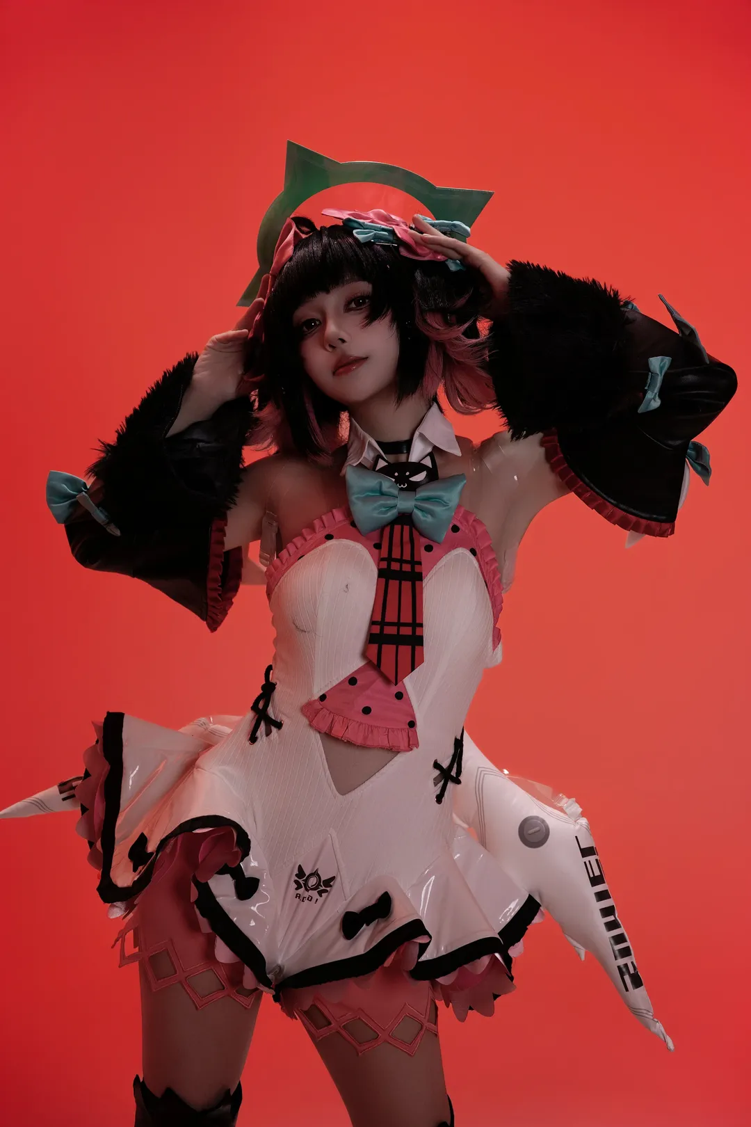 【南宫羽cos】绝区零白棚动作参考，天使的伤痕拍摄记录 - 第 7 张
