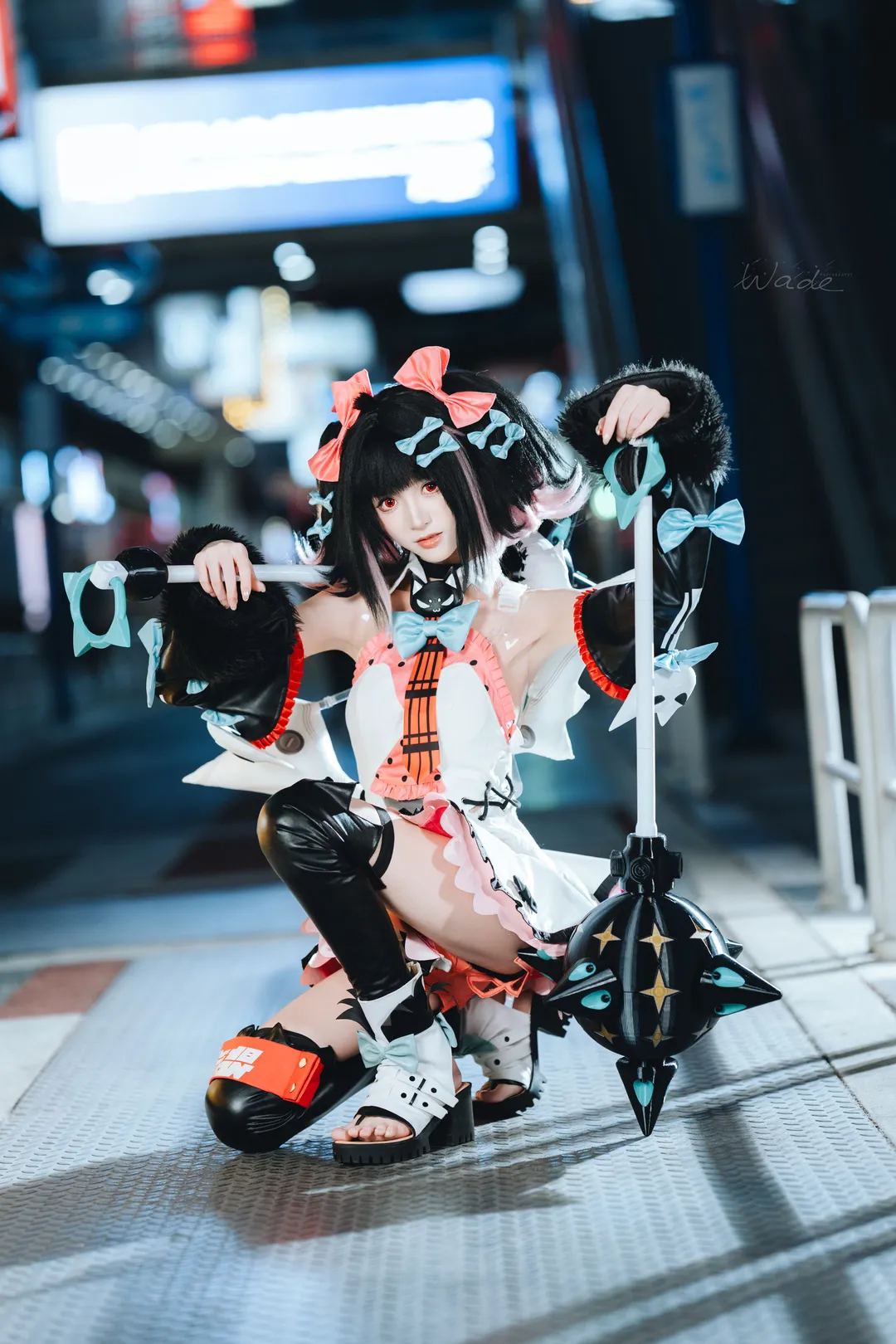 【南宮隊長cos】絕區零夜色街頭，機能風大錘少女 - 第 7 張