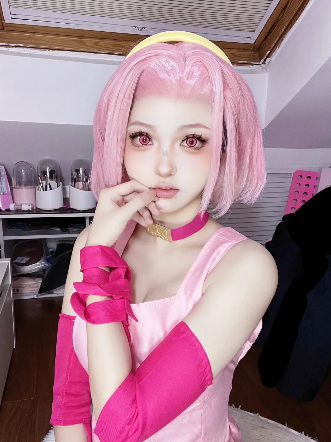 【杉本玲美cos】JOJO的奇妙冒险不灭钻石，粉色系的魅力 - 第 3 张