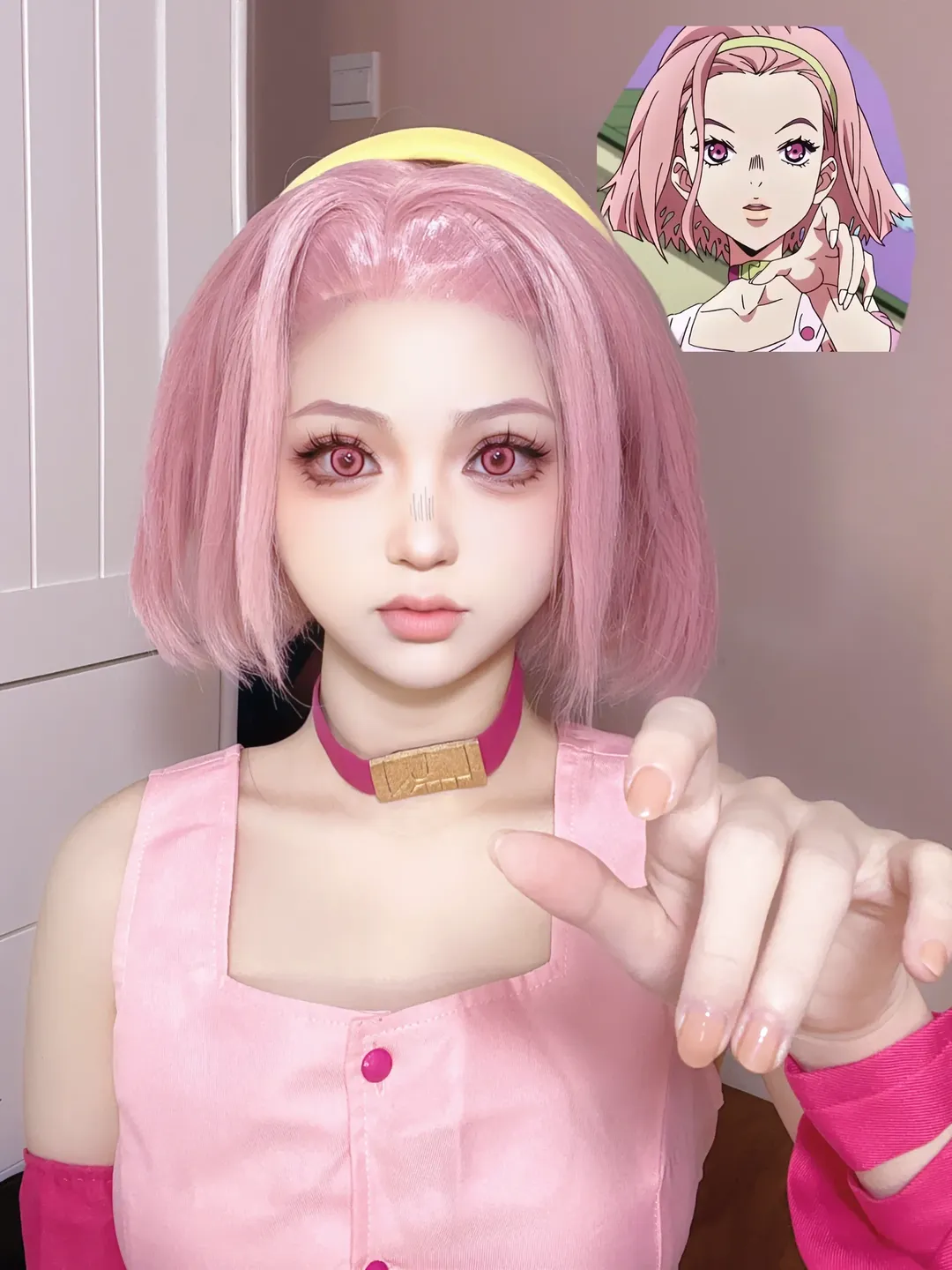 【杉本玲美cos】JOJO的奇妙冒险不灭钻石，粉色系的魅力 - 第 4 张