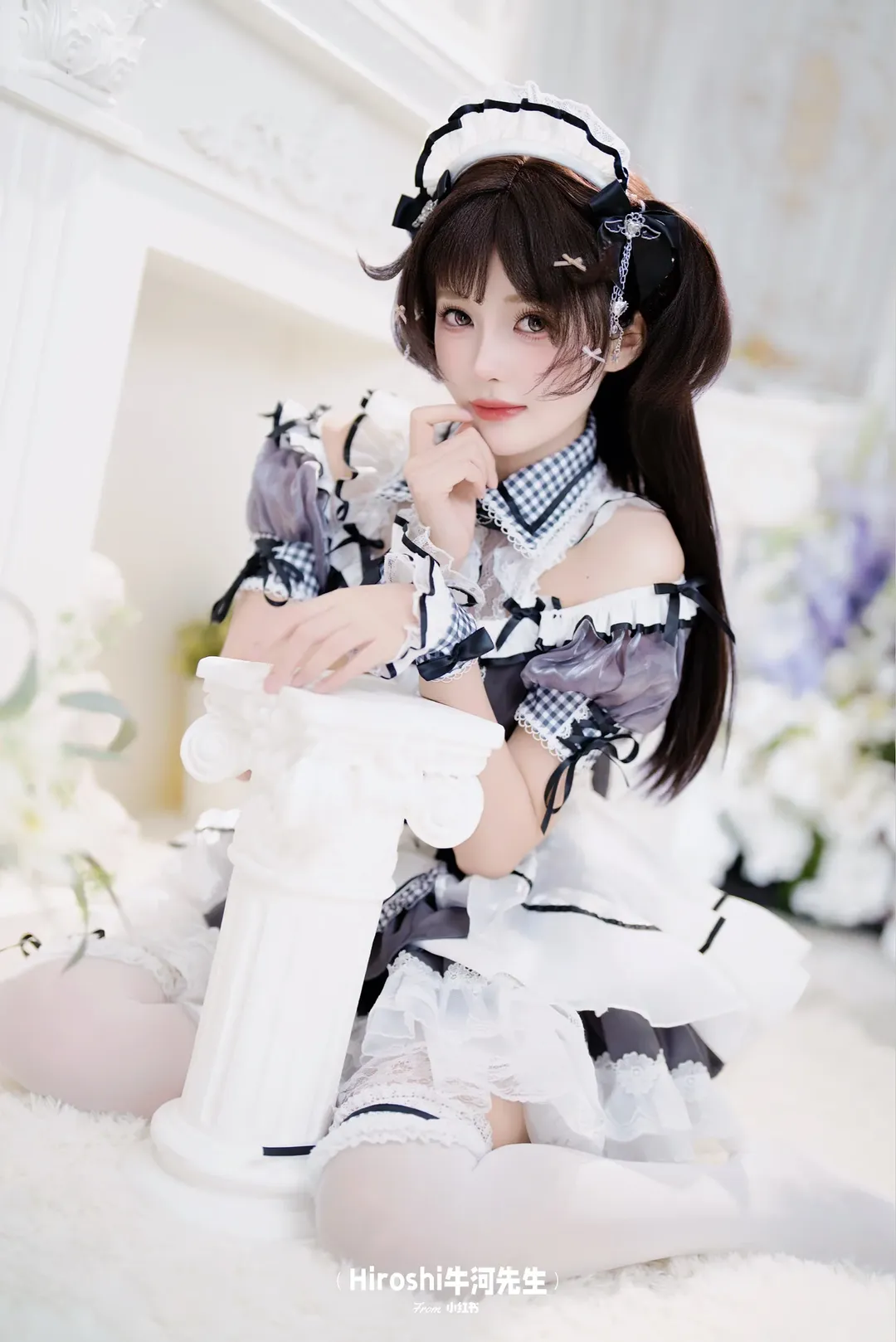 Malymoon风女仆装cos，阳光下的发呆日记 - 第 9 张