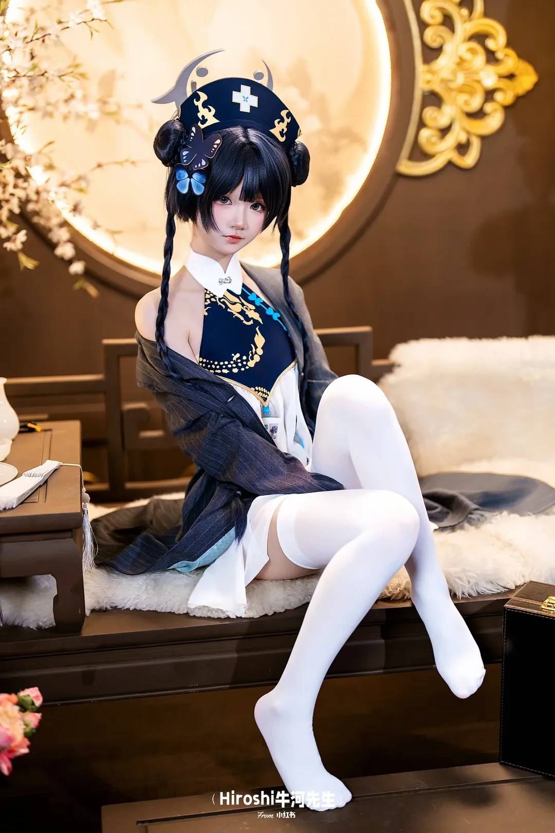 【妃咲cos】蔚蓝档案龙华妃咲，在古风小憩的慵懒时刻
