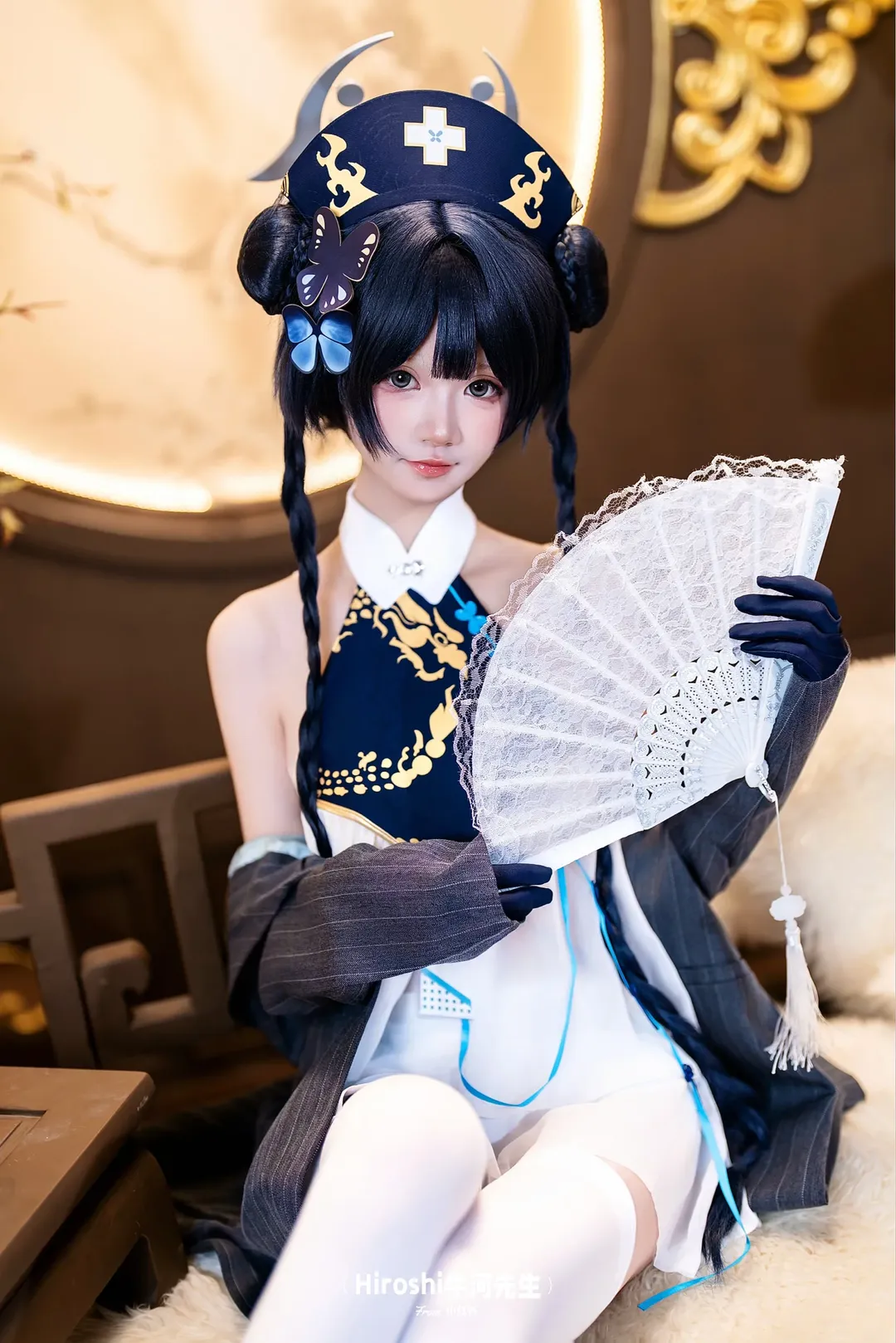 【妃咲cos】蔚藍檔案龍華妃咲，在古風小憩的慵懶時刻 - 第 7 張