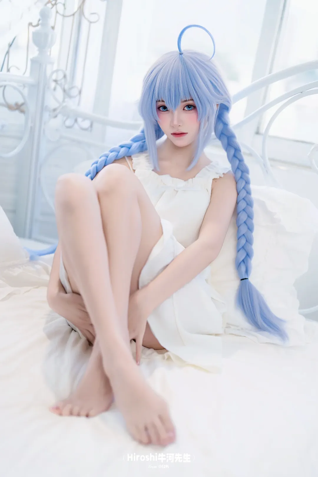 【洛琪希cos】无职转生私设，白裙麻花辫的慵懒日常 - 第 1 张