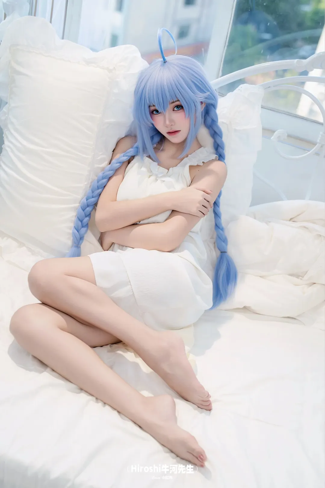 【洛琪希cos】无职转生私设，白裙麻花辫的慵懒日常 - 第 2 张