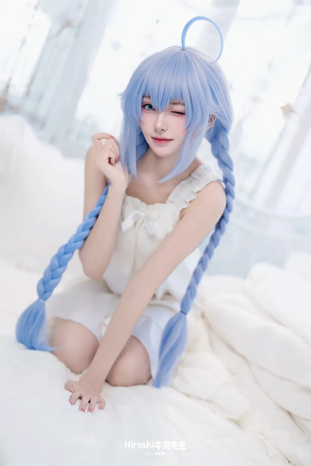 【洛琪希cos】无职转生私设，白裙麻花辫的慵懒日常 - 第 4 张