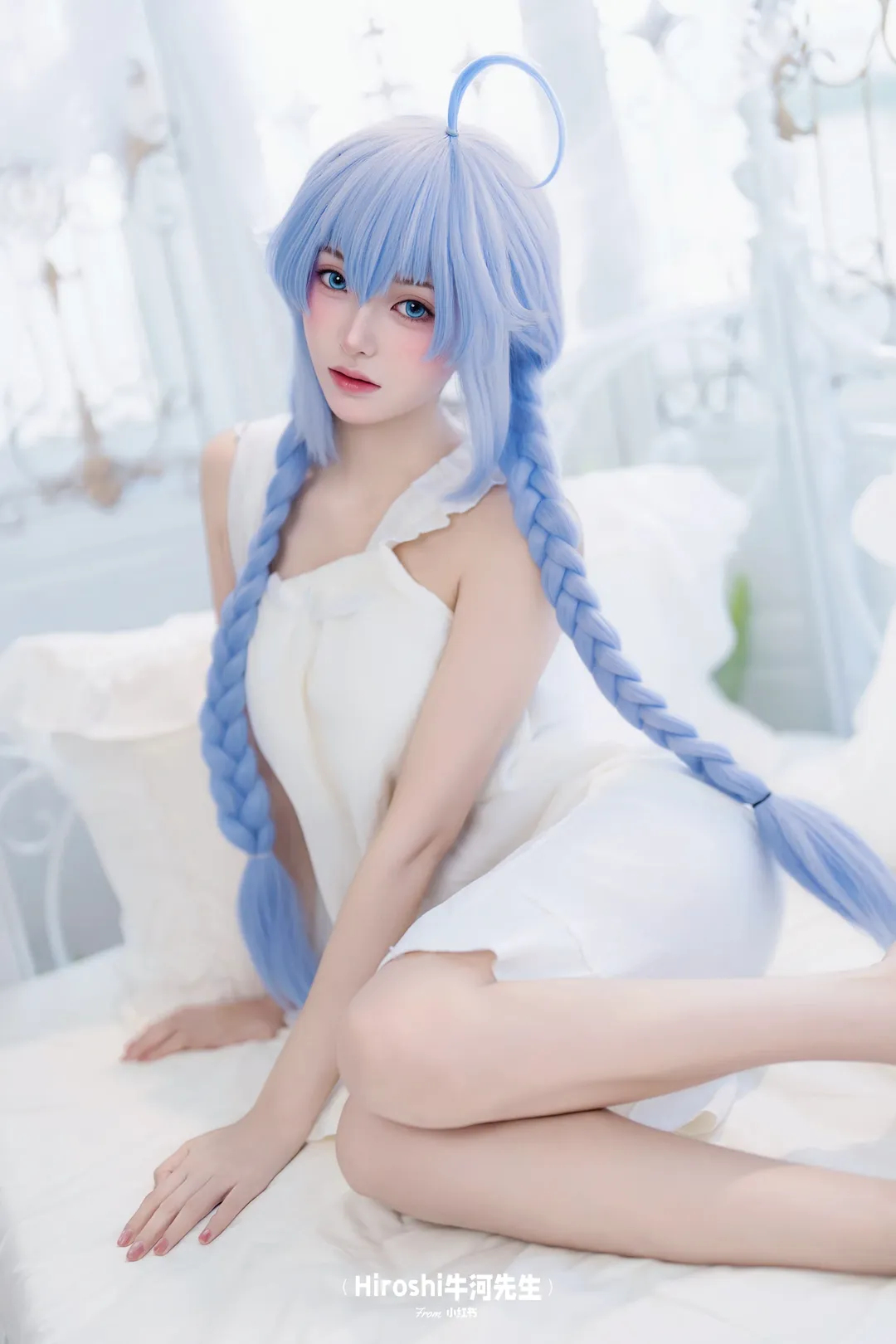 【洛琪希cos】无职转生私设，白裙麻花辫的慵懒日常 - 第 6 张