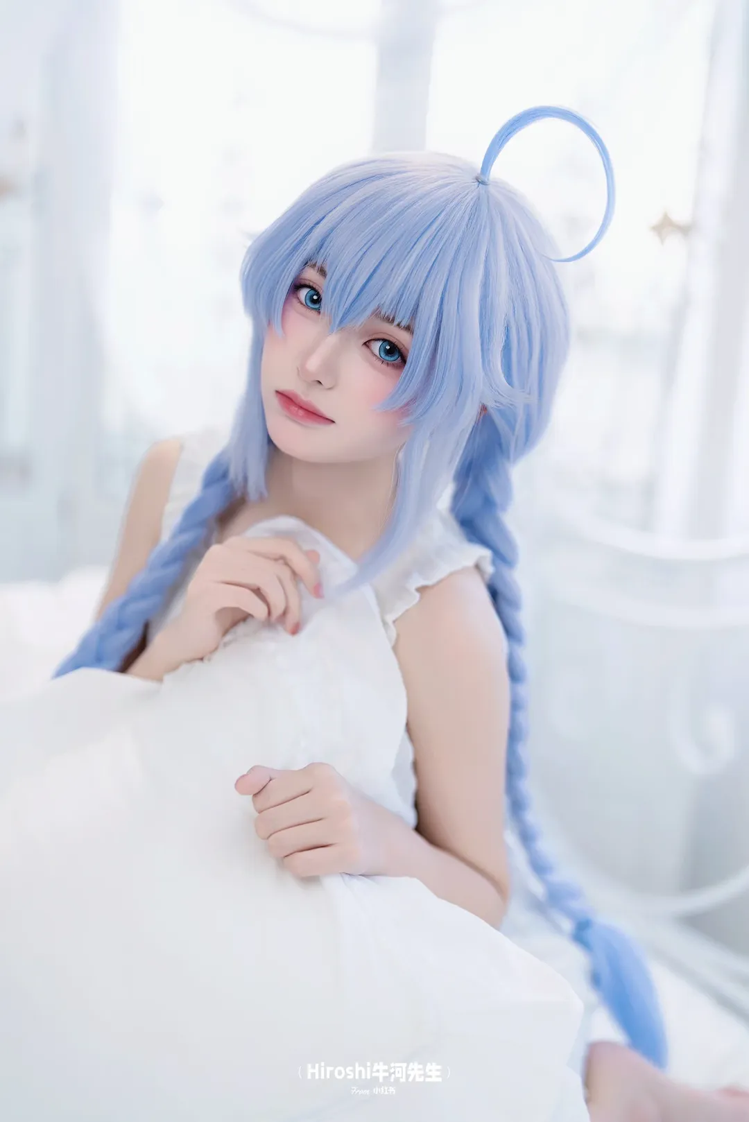 【洛琪希cos】无职转生私设，白裙麻花辫的慵懒日常 - 第 7 张