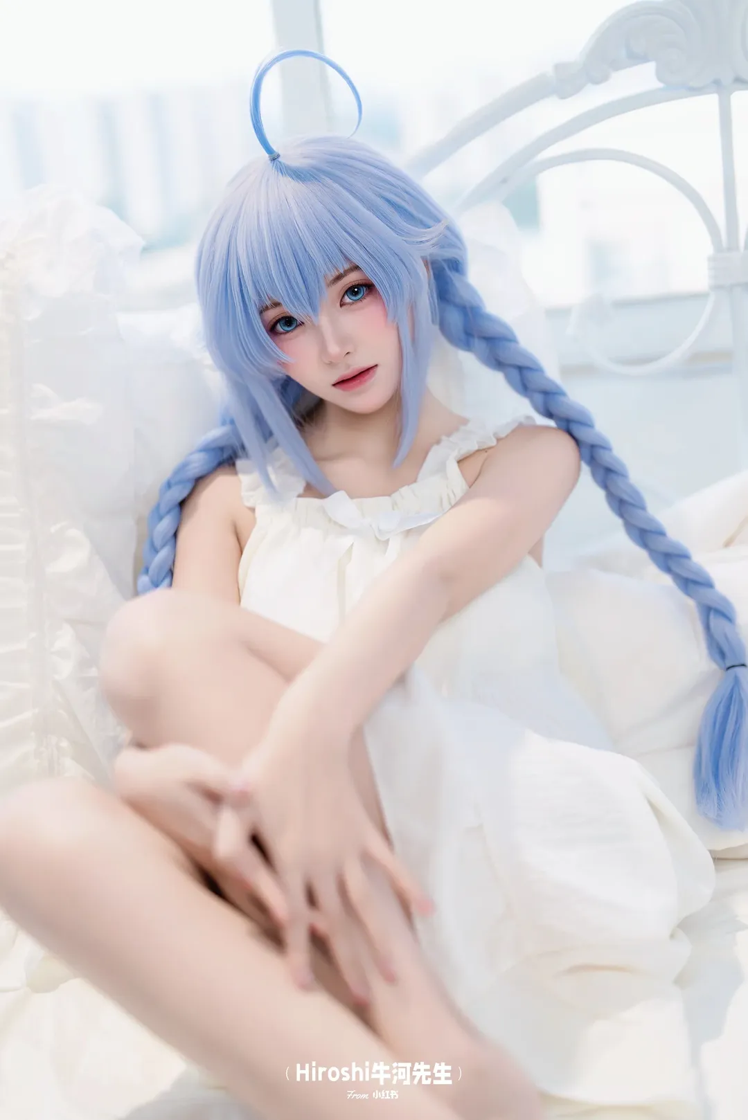 【洛琪希cos】无职转生私设，白裙麻花辫的慵懒日常 - 第 8 张