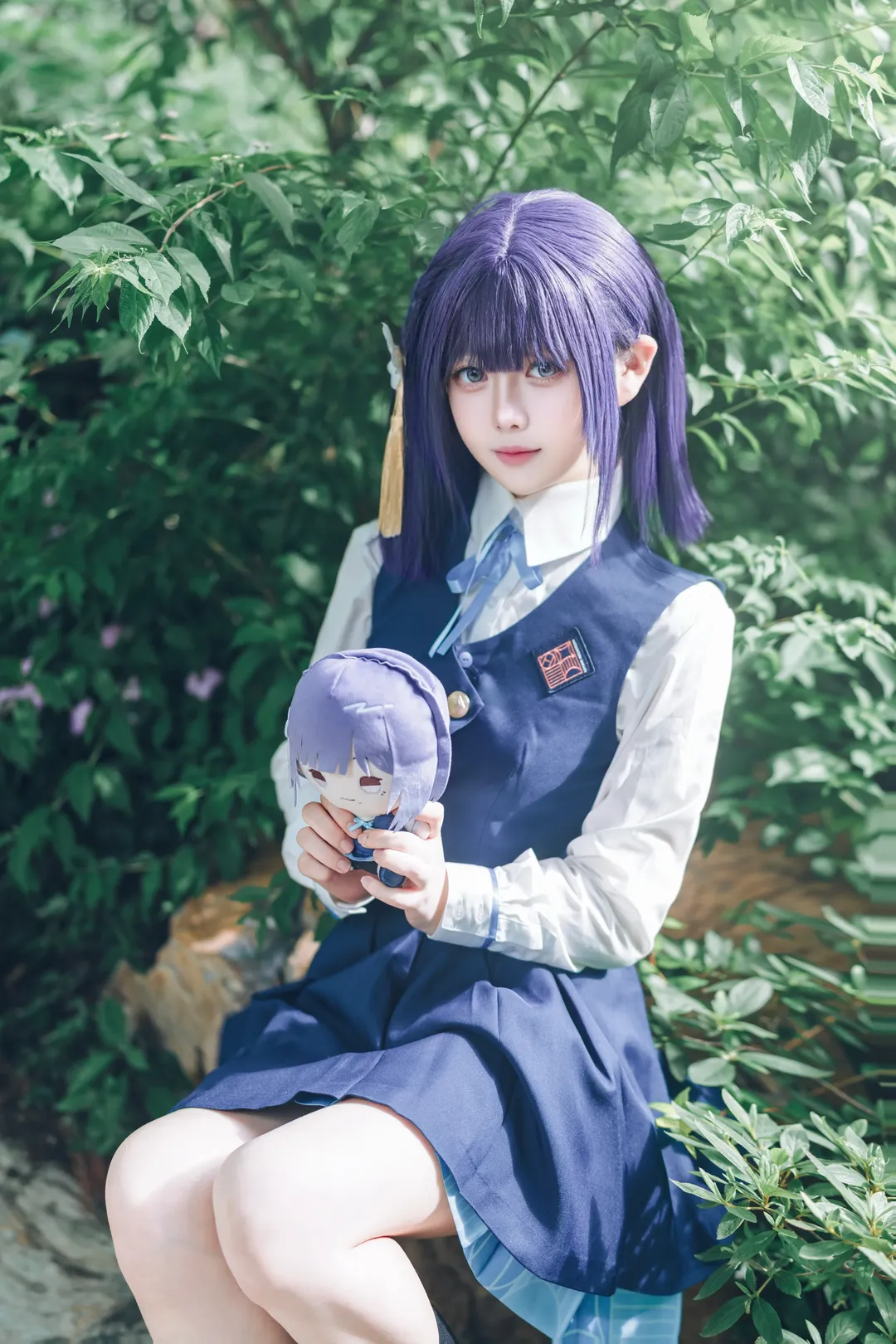 【秦谷美铃cos】学园偶像大师的学园制服写真 - 第 1 张