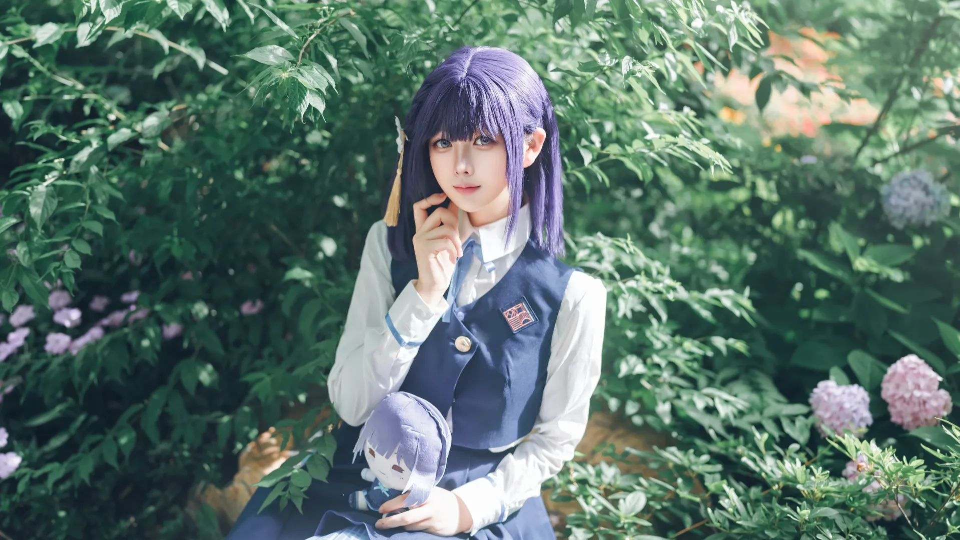 【秦谷美铃cos】学园偶像大师的学园制服写真 - 第 2 张