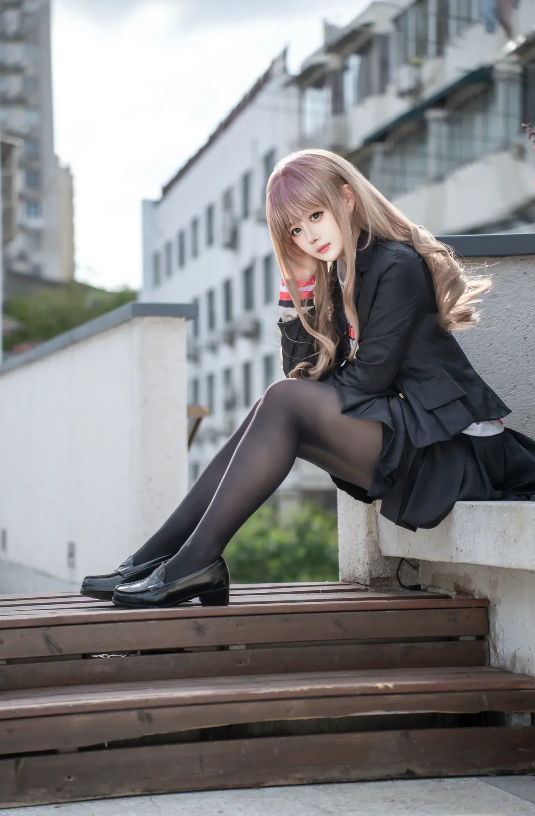【南梦芽cos】有点呆但又带着清冷气质的校园风写真 - 第 1 张