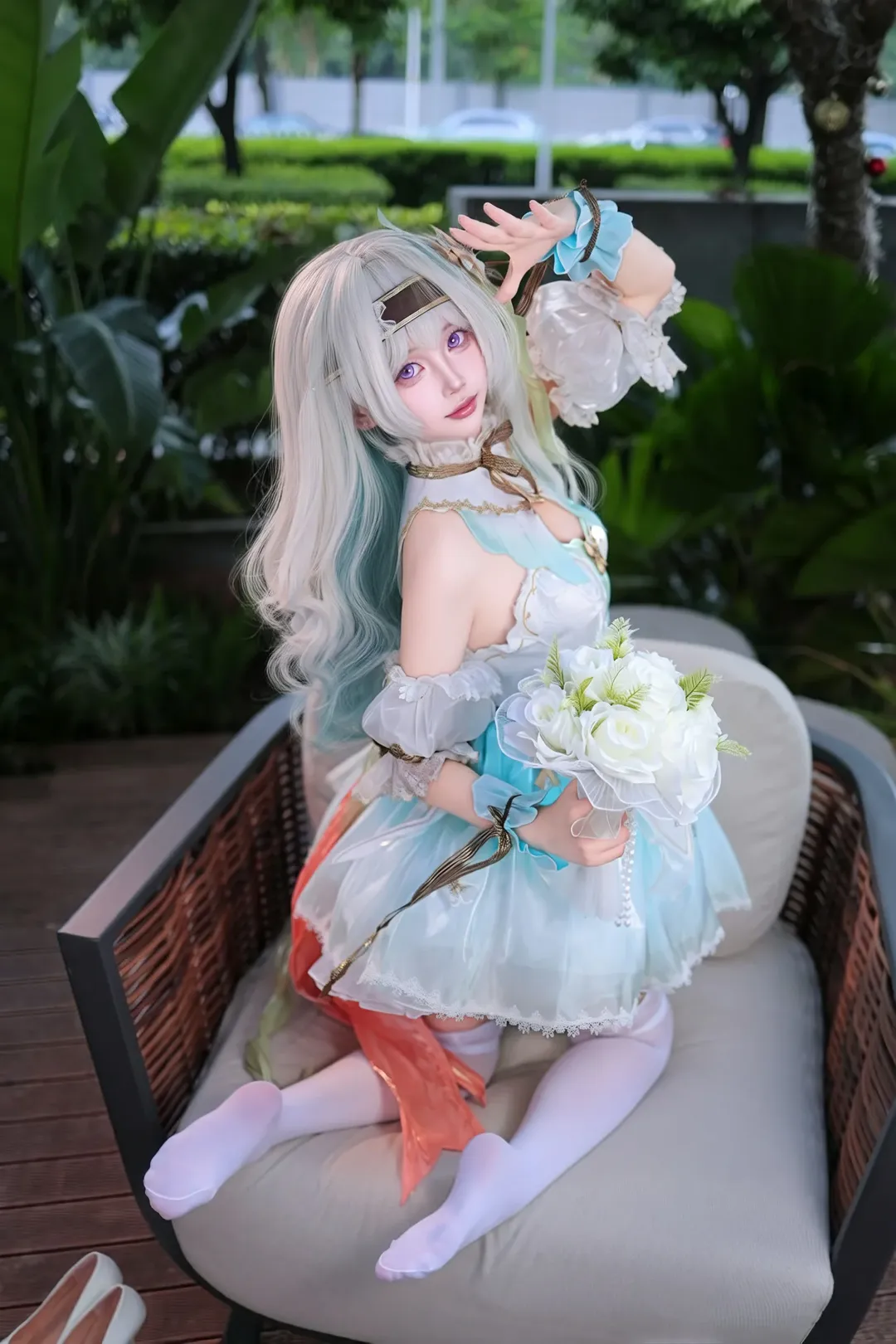 【流萤cos】崩坏星穹铁道花嫁造型拍摄记录 - 第 3 张