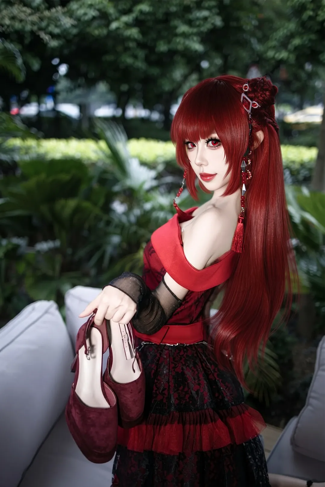 【齐娜cos】叶罗丽黑化后的暗黑哥特风造型记录 - 第 1 张