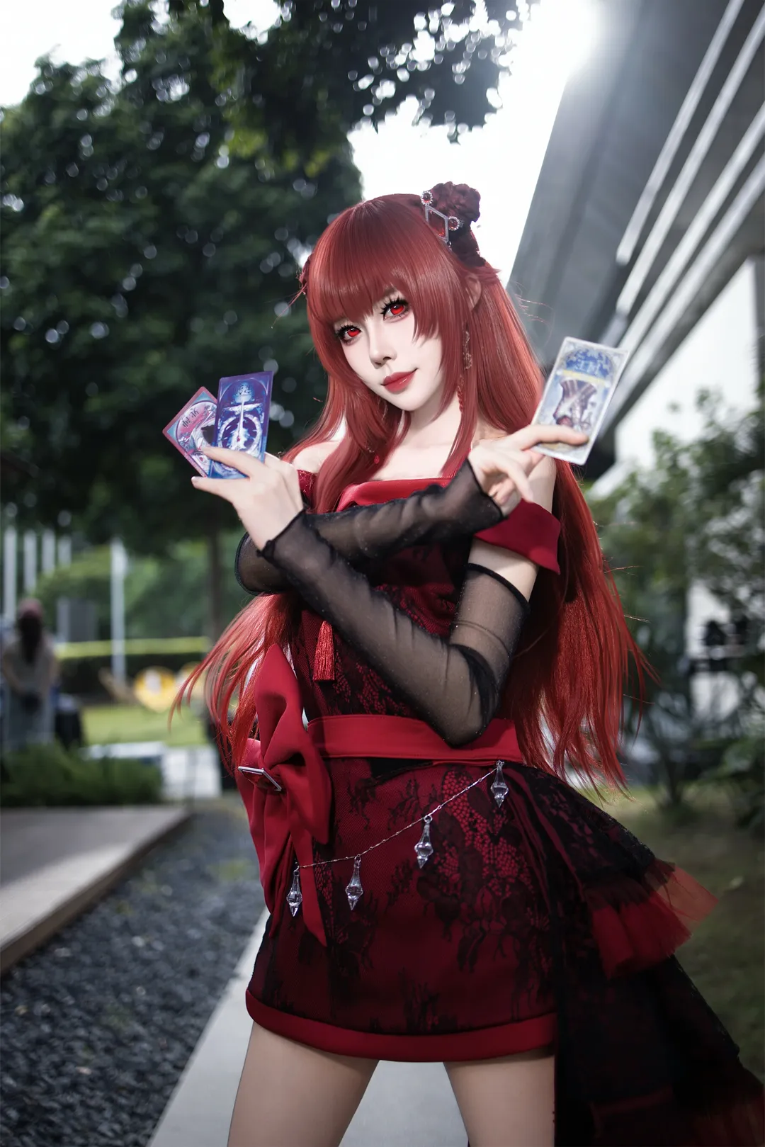 【齐娜cos】叶罗丽黑化后的暗黑哥特风造型记录 - 第 2 张