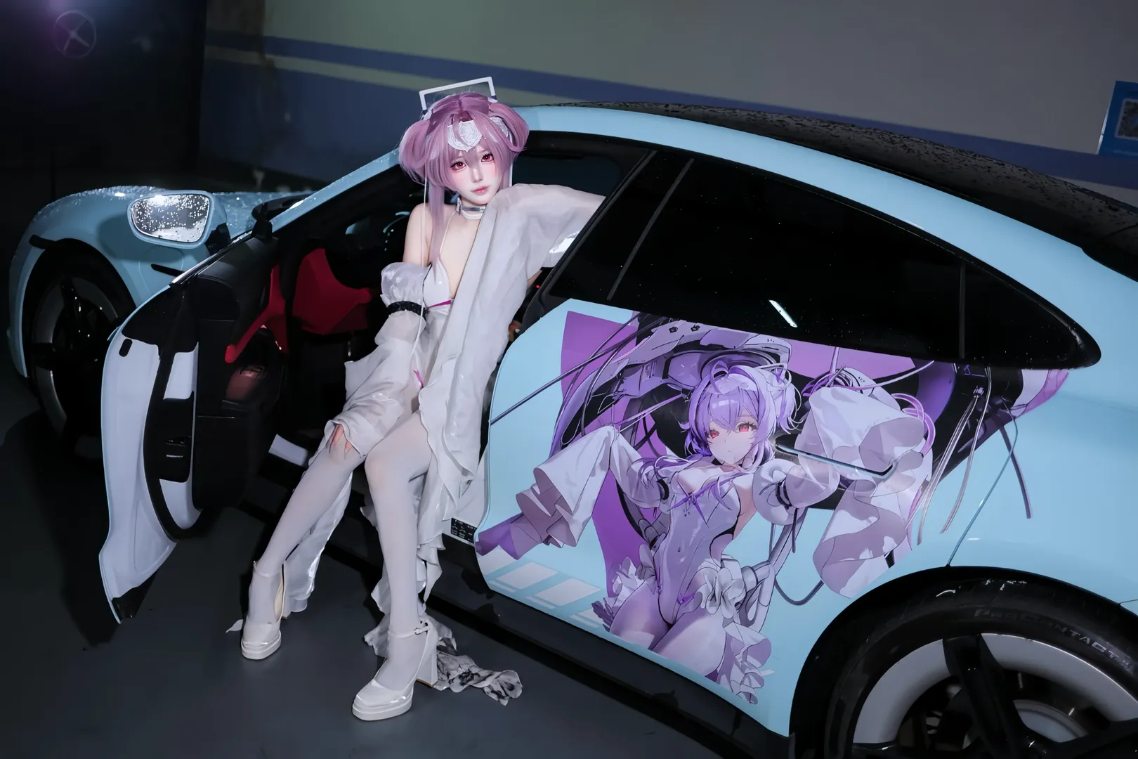 【莉貝雷莉奧cos】妮姬痛車遇上純白科幻戰衣 - 第 2 張