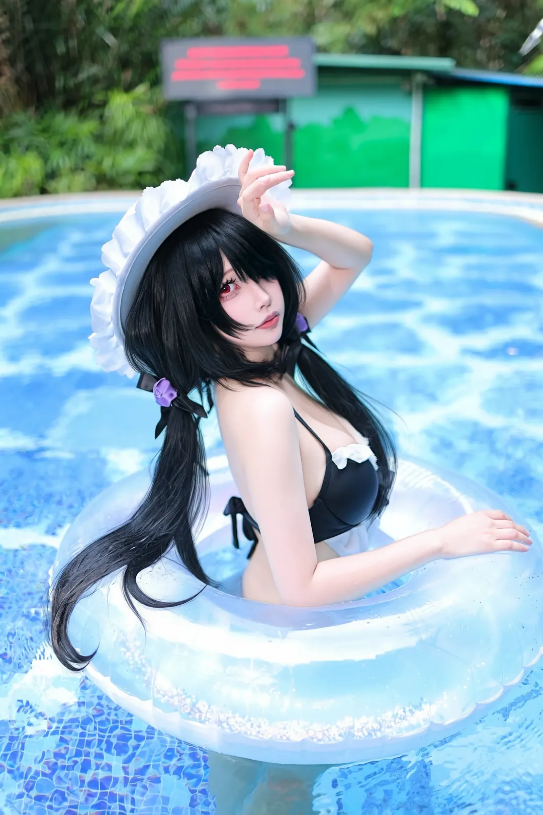 【時崎狂三cos】夏日泳池裡的清涼水著 - 第 1 張