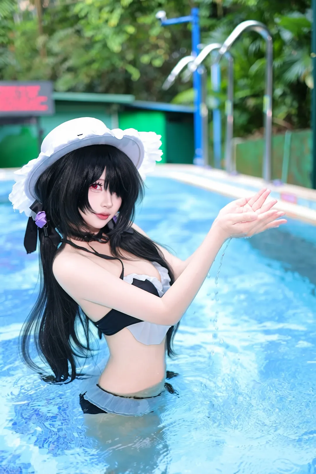 【時崎狂三cos】夏日泳池裡的清涼水著 - 第 2 張