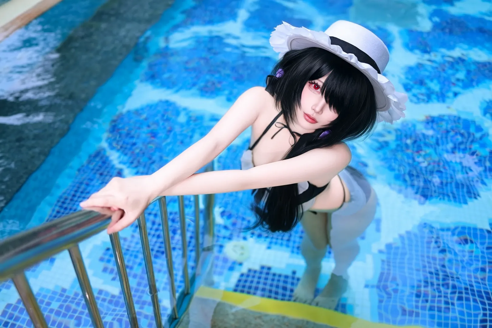 【時崎狂三cos】夏日泳池裡的清涼水著 - 第 3 張