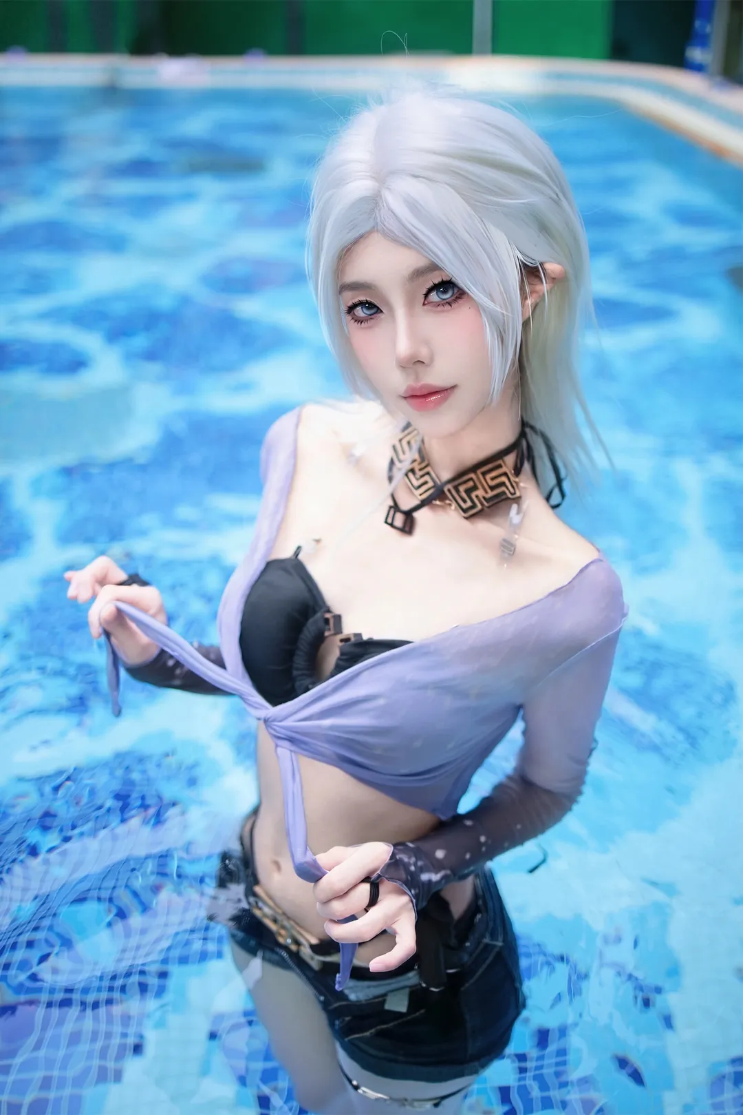 【魏轻cos】长隆玩水圈夏日限定，DNF魏轻清凉出镜 - 第 1 张