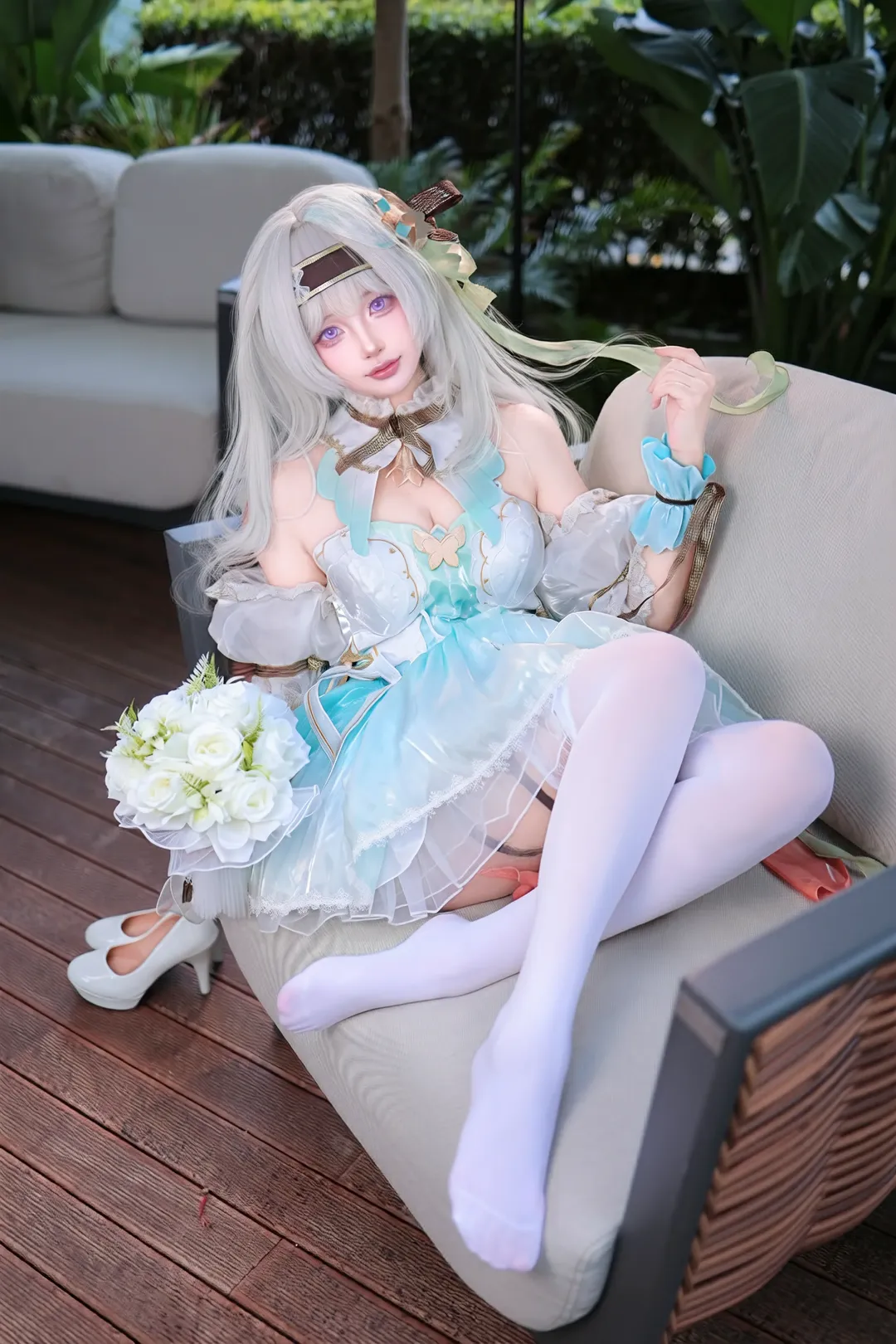【流萤cos】星穹铁道流萤精灵公主造型的户外拍摄记录 - 第 1 张