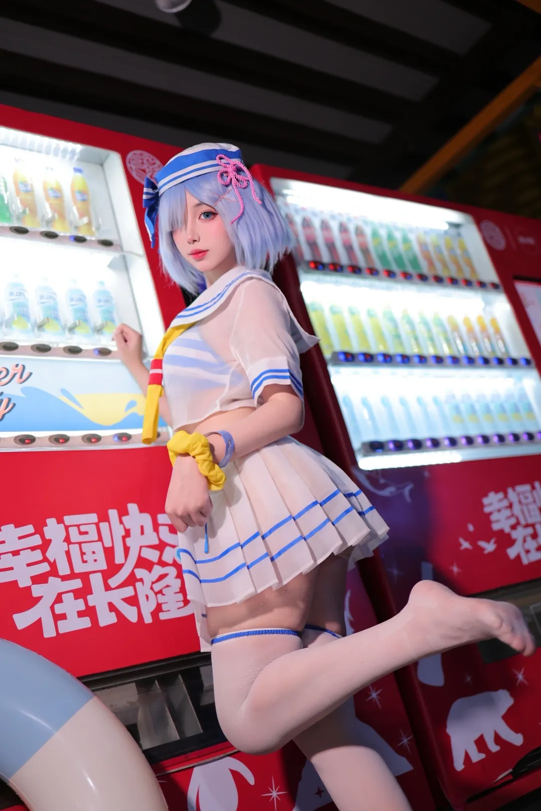 【雷姆cos】从零开始的异世界生活 泳装水手服夜景正片 - 第 3 张