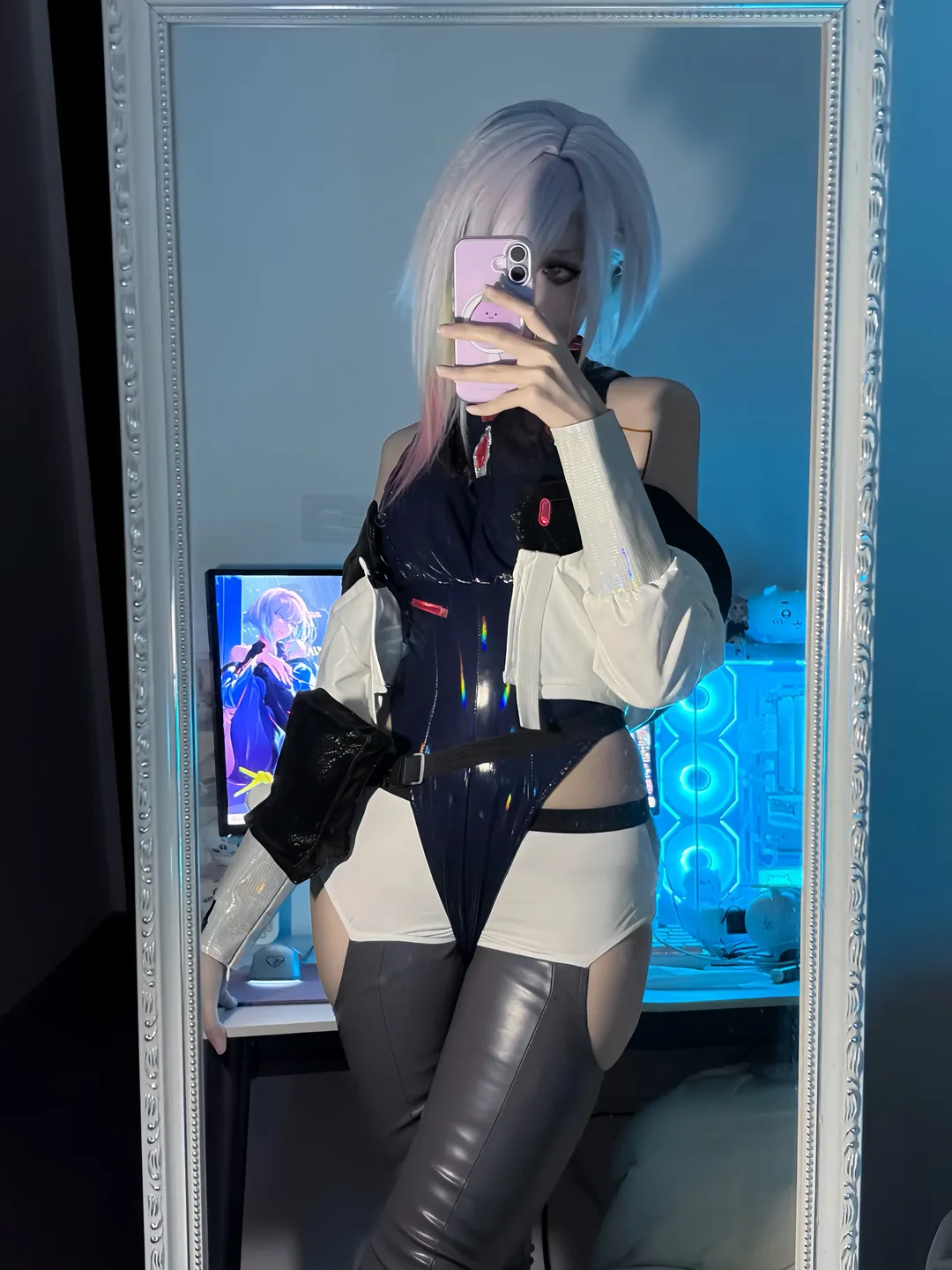 【露西cos】赛博朋克边缘行者的霓虹光影 - 第 1 张