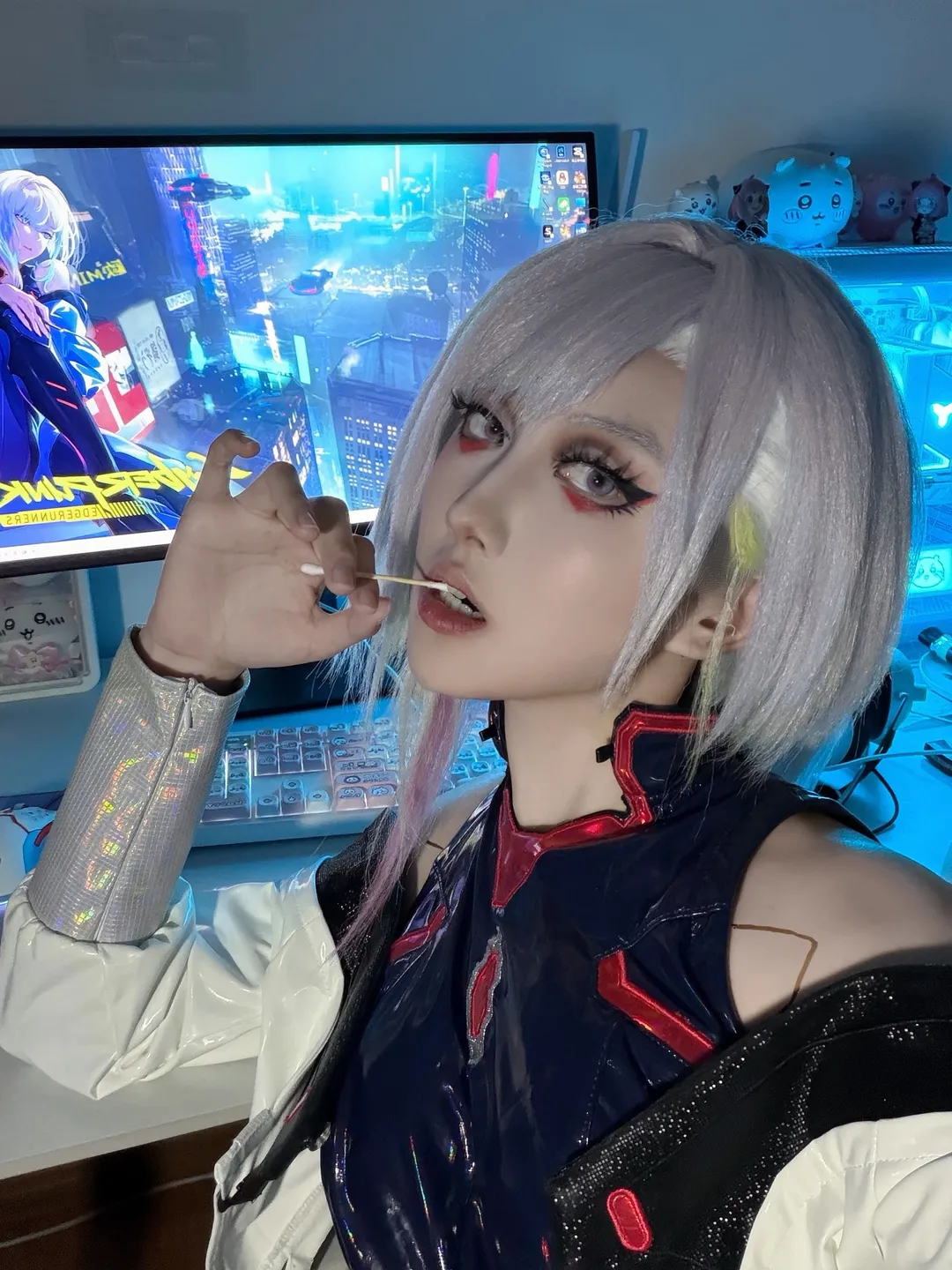 【露西cos】赛博朋克边缘行者的霓虹光影 - 第 2 张
