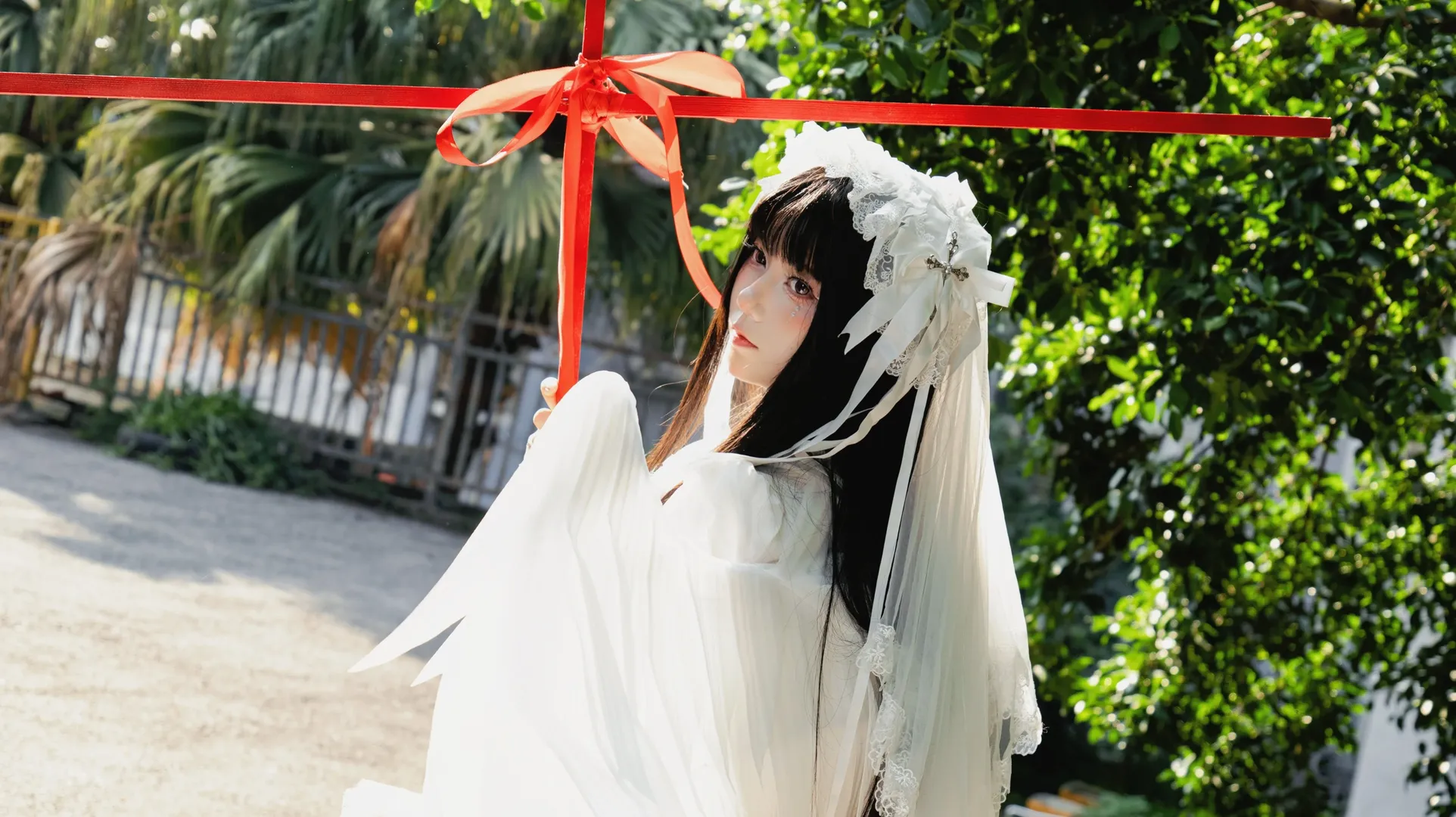 Lolita日系写真，背着十字架与翅膀的拍摄记录 - 第 1 张