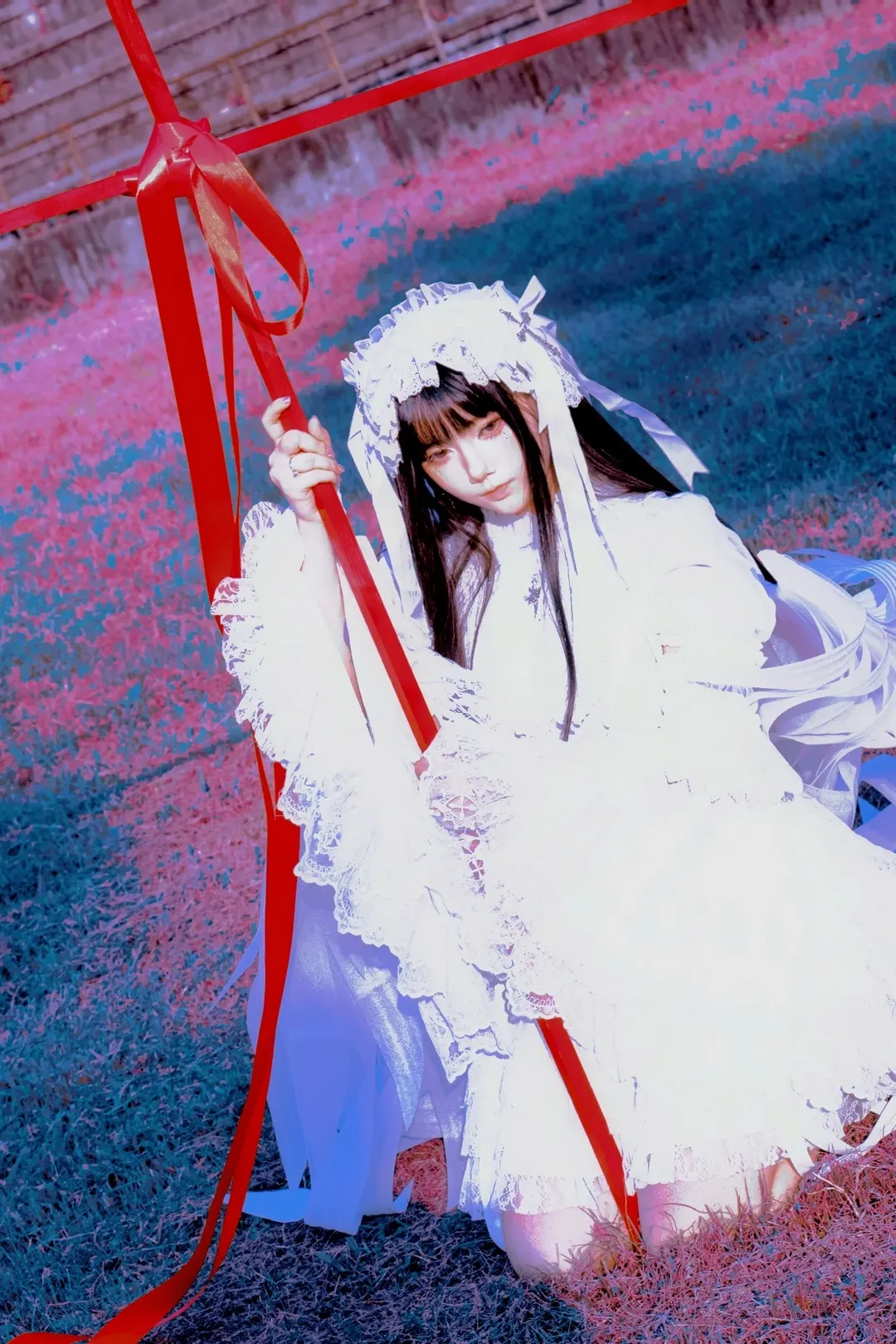 Lolita日系写真，背着十字架与翅膀的拍摄记录 - 第 2 张