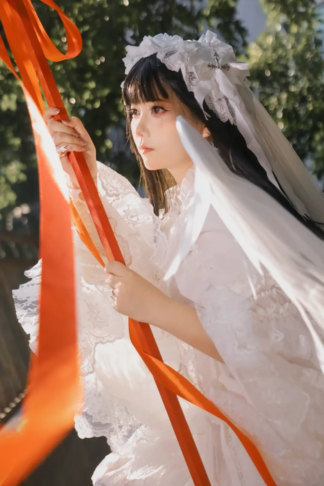 Lolita日系写真，背着十字架与翅膀的拍摄记录 - 第 4 张