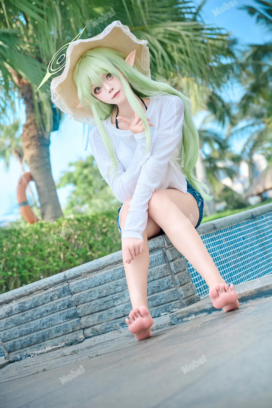 【橘光cos】蔚蓝档案的夏日泳池写真 - 第 4 张