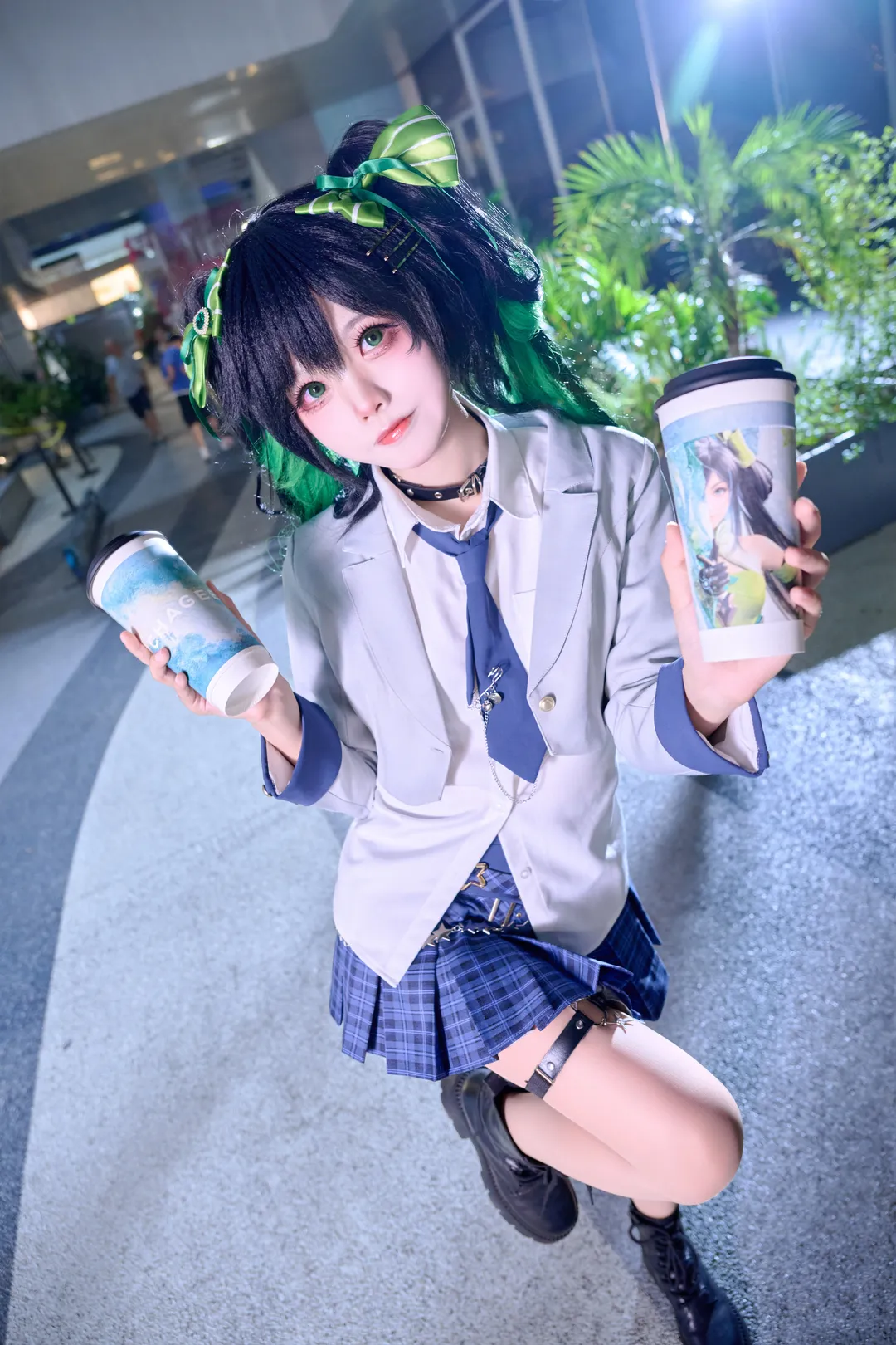 【孙尚香cos】霸王茶姬联名打卡，这套学院风穿搭真的很出片 - 第 3 张