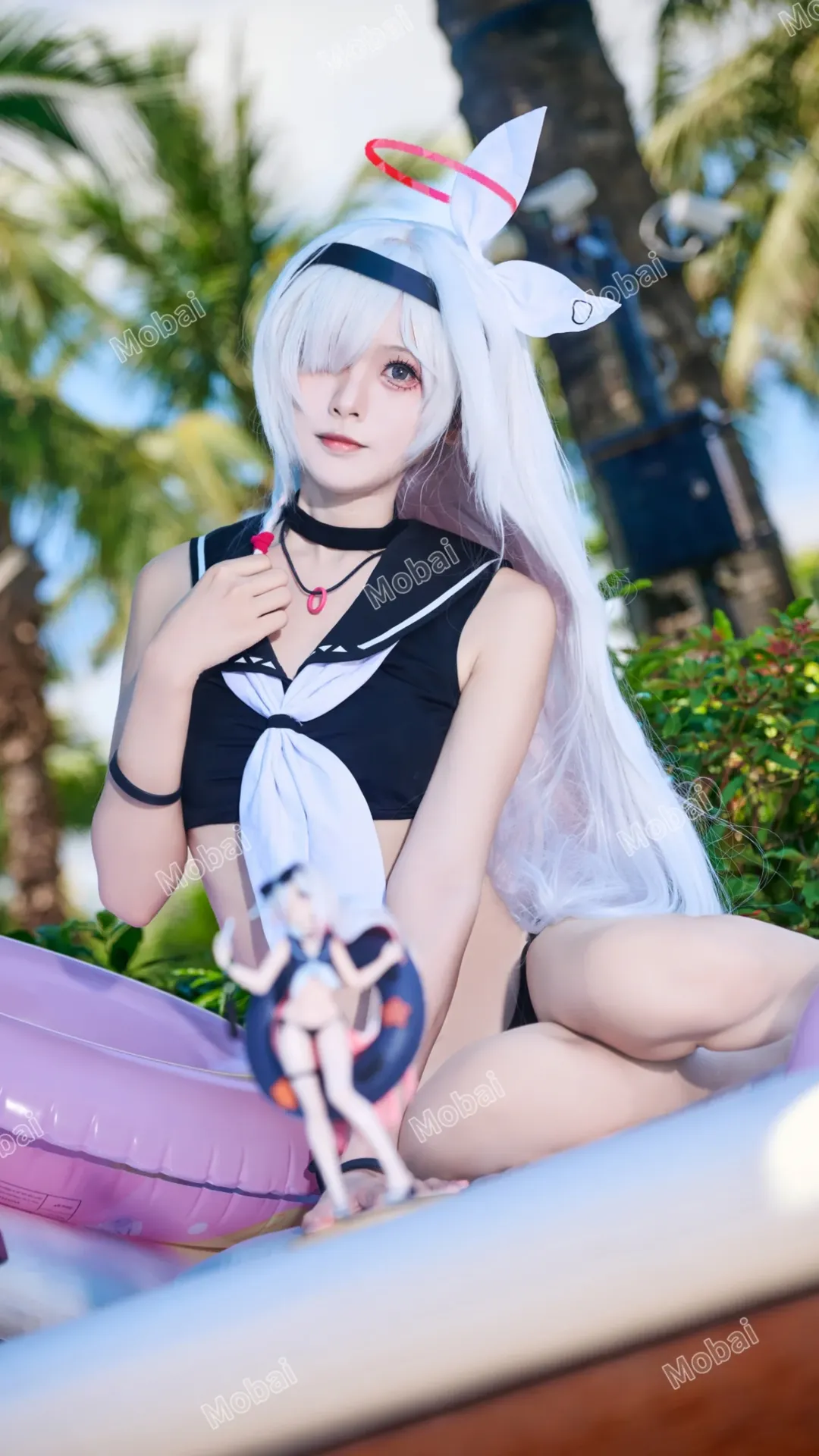普拉娜cos 蔚蓝档案 同人手办泳装正片 - 第 1 张